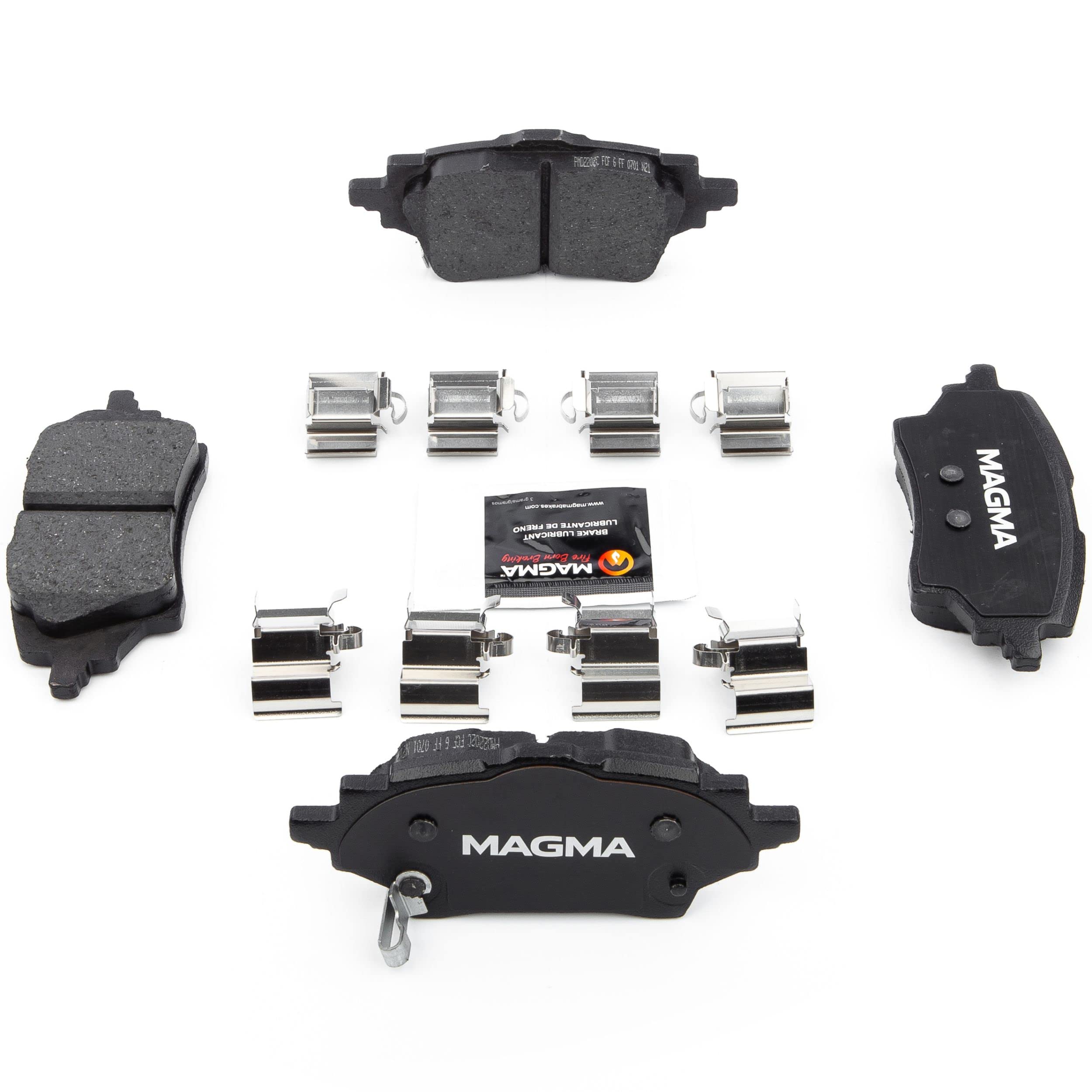 Premium MAGMA PMD2202C Ceramic Brake Pads for Rear Wheels - High-Performance Braking, Low Noise & Dust - Perfect for Sedans, SUVs, and Trucks