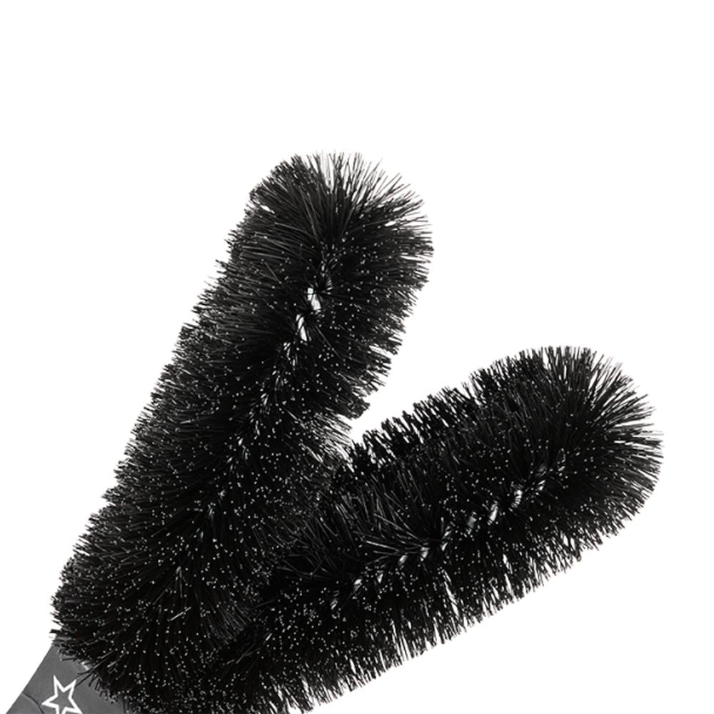 Juice Lubes Double Ender Brush - Dual-Ended Makeup Brush for Blending & Contouring - Perfect for Professional Makeup Artists & Beauty Enthusiasts at Home or On-The-Go