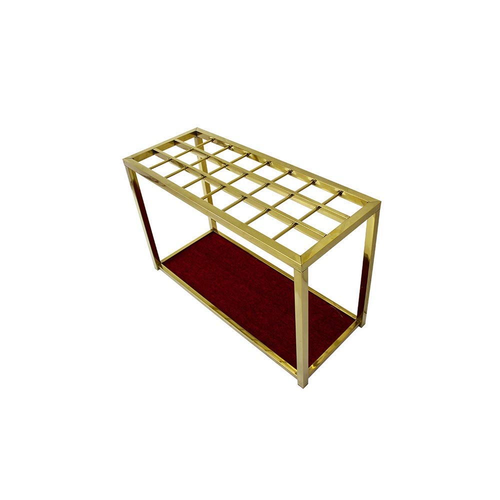 QTQHOME Lock-Free Square Tube Umbrella Stand - Multi-Functional Hotel Umbrella Storage Rack for Entryway, Lobby & Home Decor (Color A)