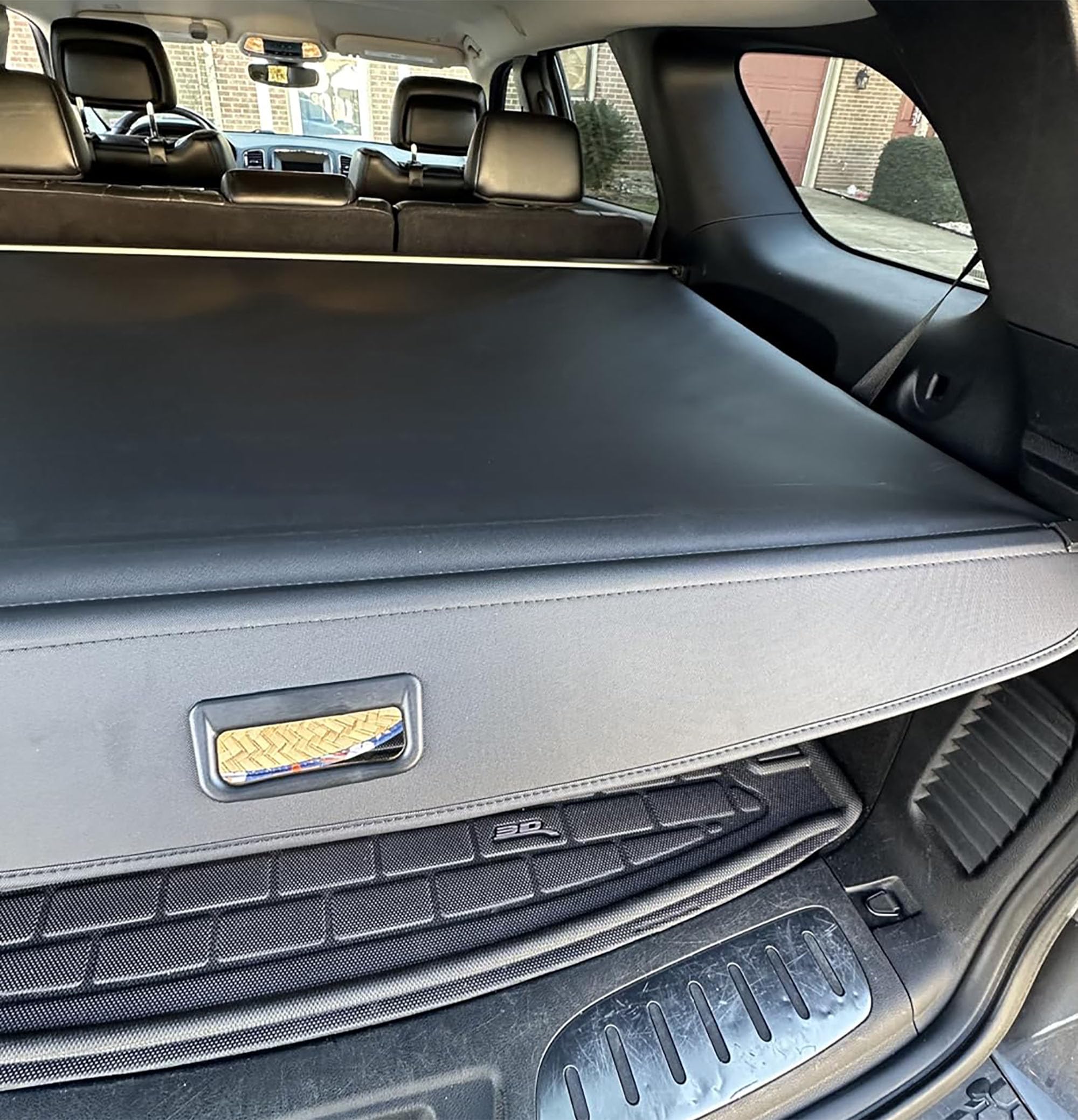 2021-2023 Retractable Cargo Cover for Dodge Durango (2011-2020) | Black Trunk Organizer | Perfect for Road Trips, Grocery Hauling & Pet Transport
