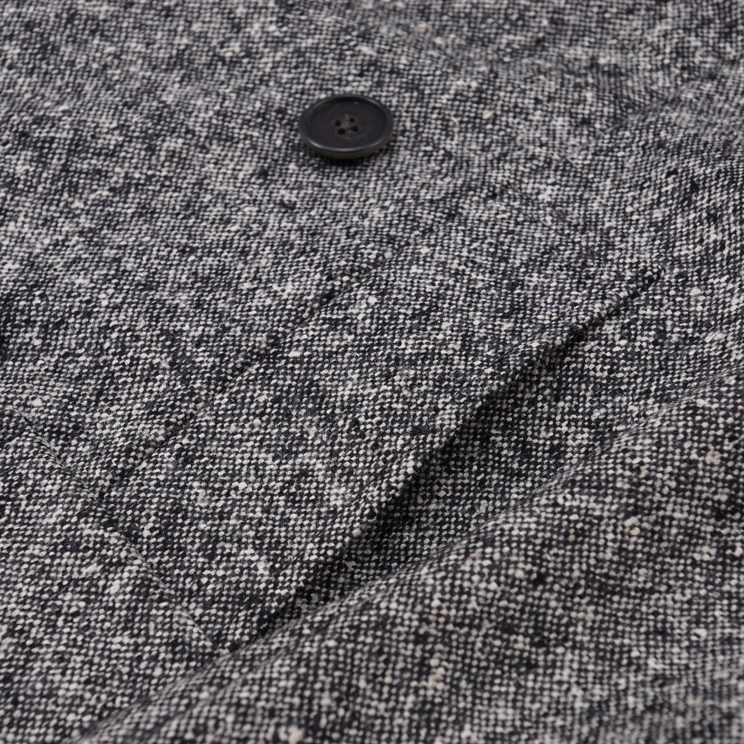 Belvest Men's Donegal Tweed Wool & Silk Blend Pea Coat - Classic Winter Overcoat for Business Casual & Formal Occasions