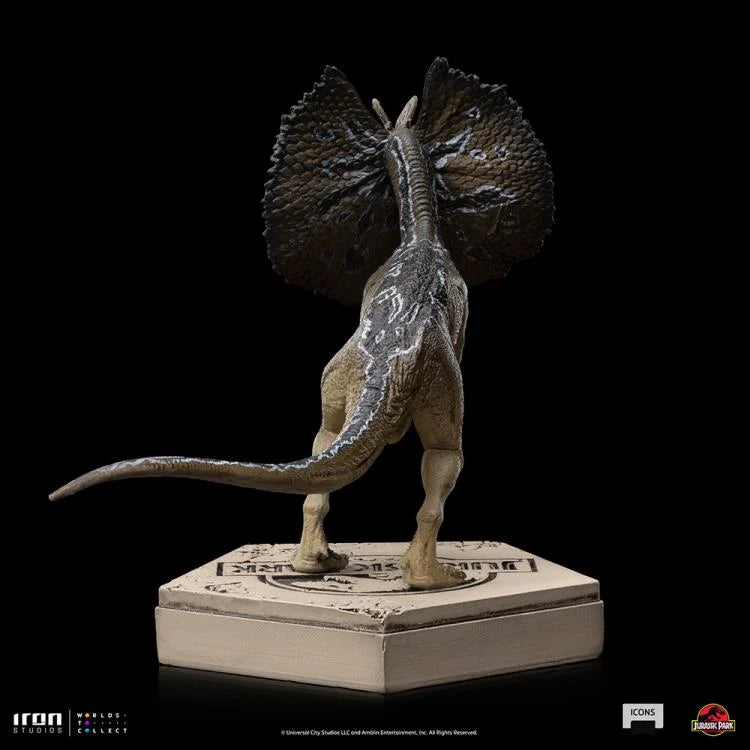 Jurassic Park Dilophosaurus Statue - Premium Dinosaur Collectible Figure for Fans & Home Decor | Perfect for Movie Memorabilia Displays & Gift Giving