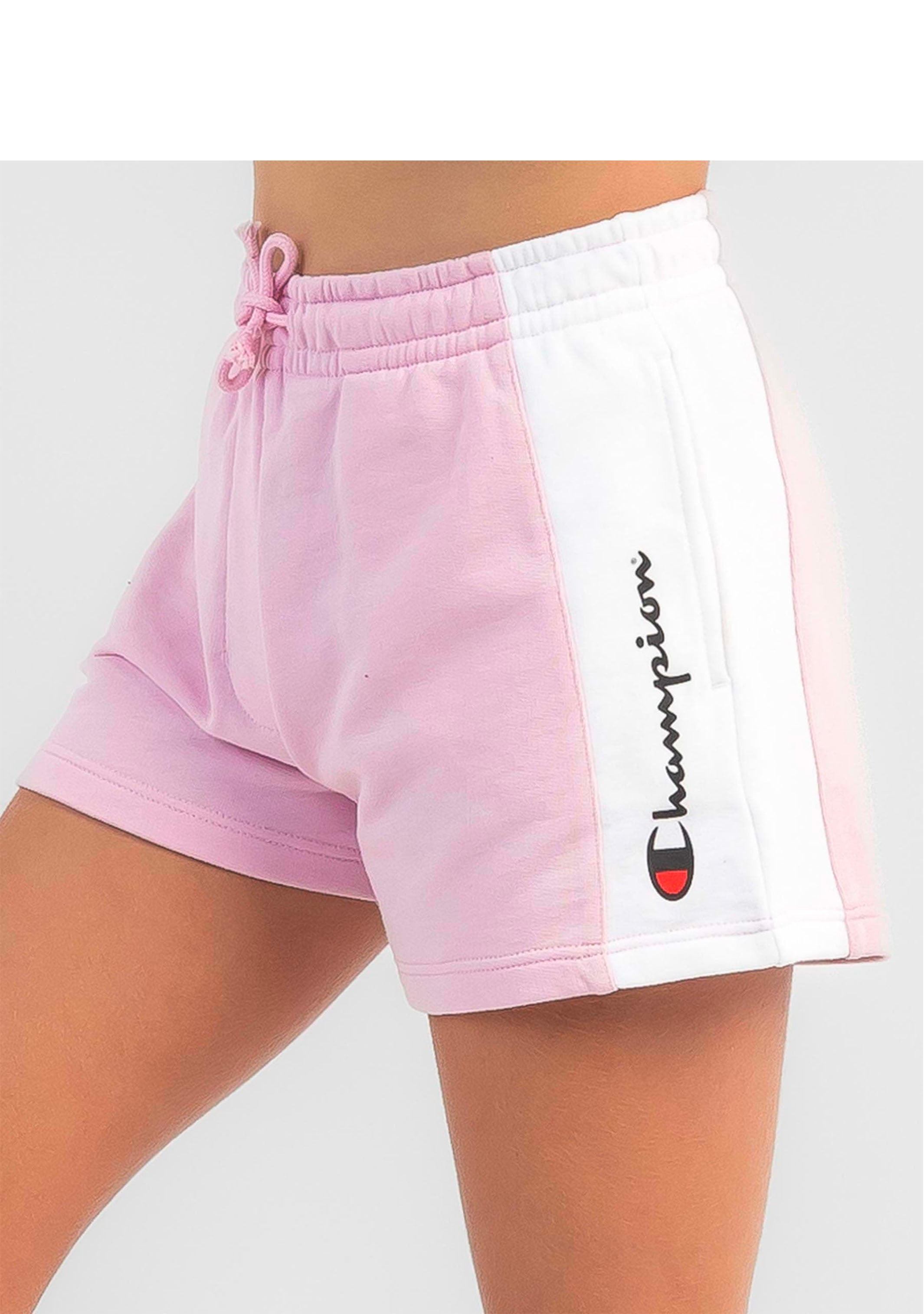 Champion Junior Girls' French Terry Panel Shorts - Comfortable Athletic Shorts for Kids - Perfect for Playtime, Sports & Casual Wear