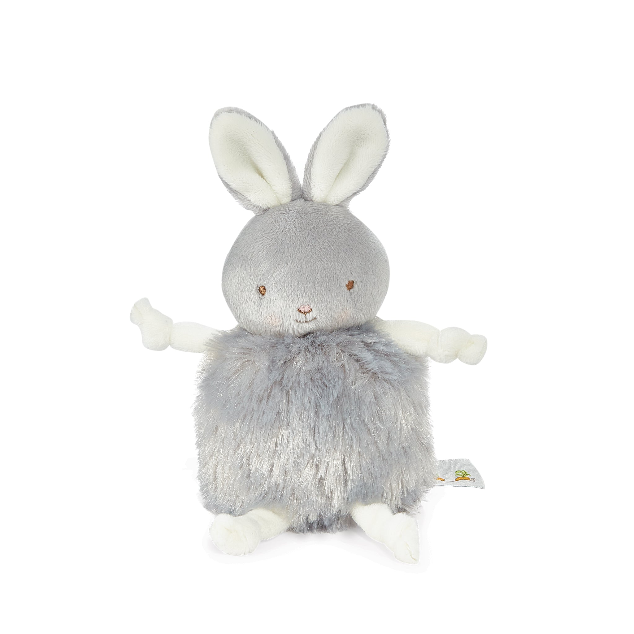 Gray Bunny Roly Poly Bloom - Cute Wobble Toy for Kids & Adults - Perfect for Home Decor, Office Desk & Stress Relief