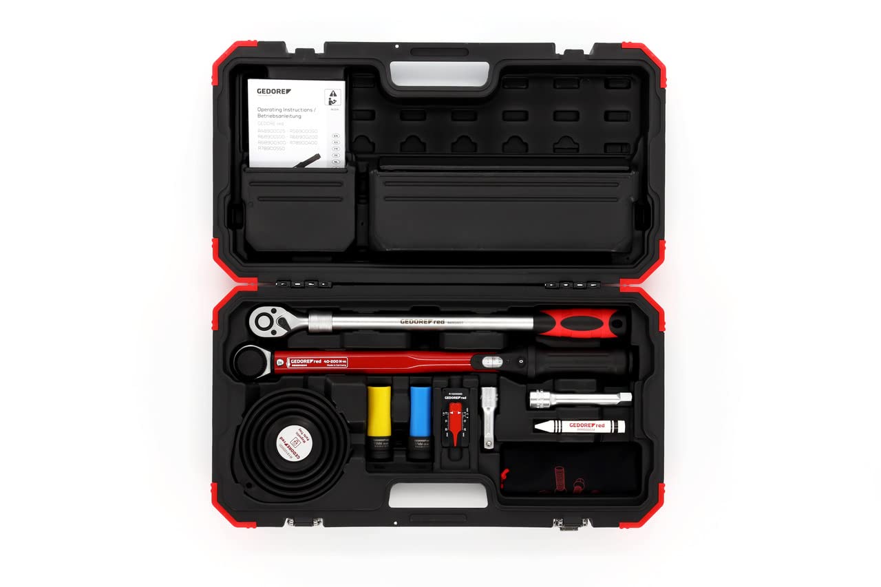 11-Piece Complete Wheel Mounting Set for Auto Mechanics - Heavy Duty Lug Nut & Tire Repair Tools in Durable Plastic Case (R68903011) - Perfect for Tire Changes, Wheel Alignments & Auto Shop Repairs