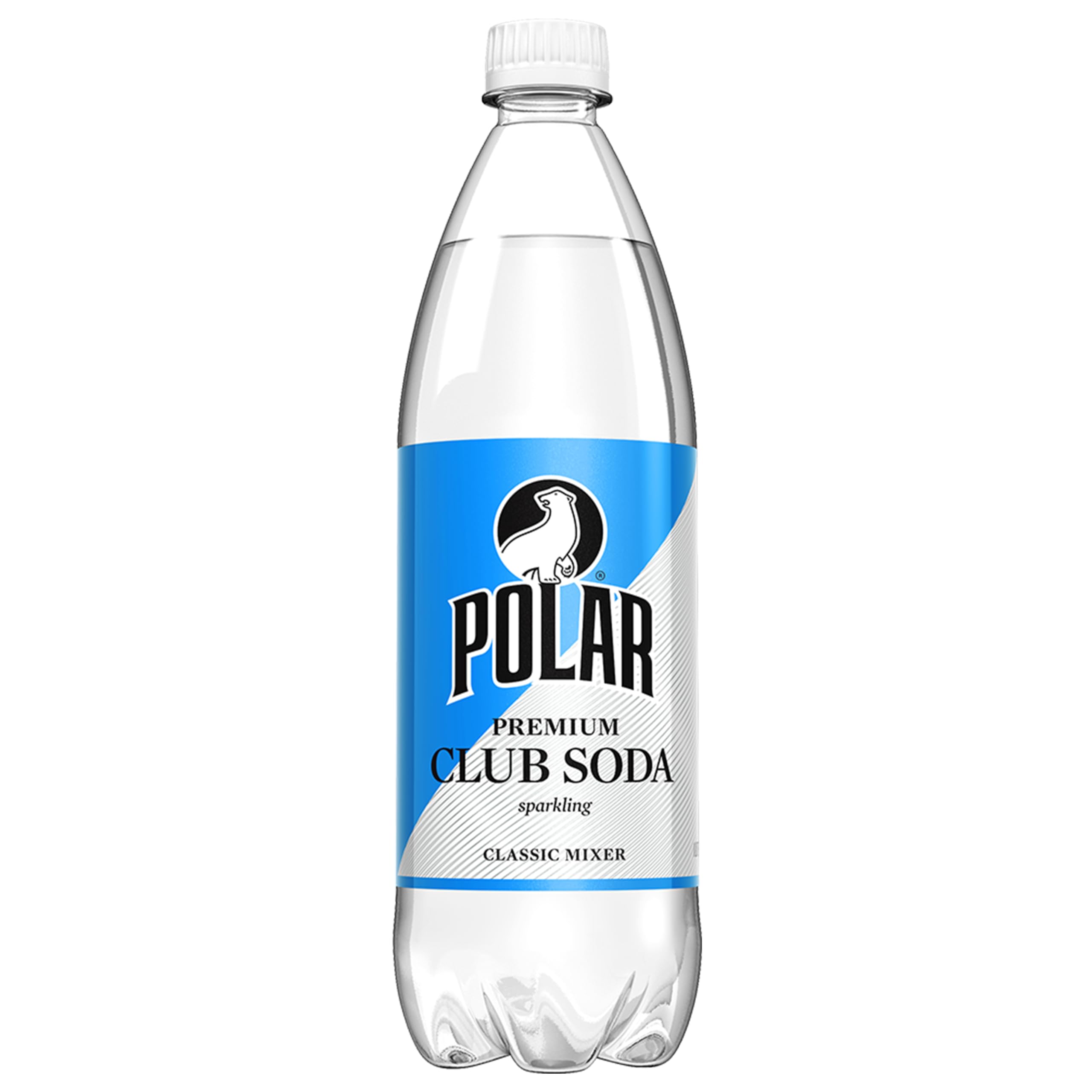 Polar Beverages Club Soda - 12 Pack (33.8 Fl Oz Each) | Refreshing Sparkling Water for Cocktails, Mocktails & Hydration | Perfect for Parties, Mixers & Healthy Lifestyle