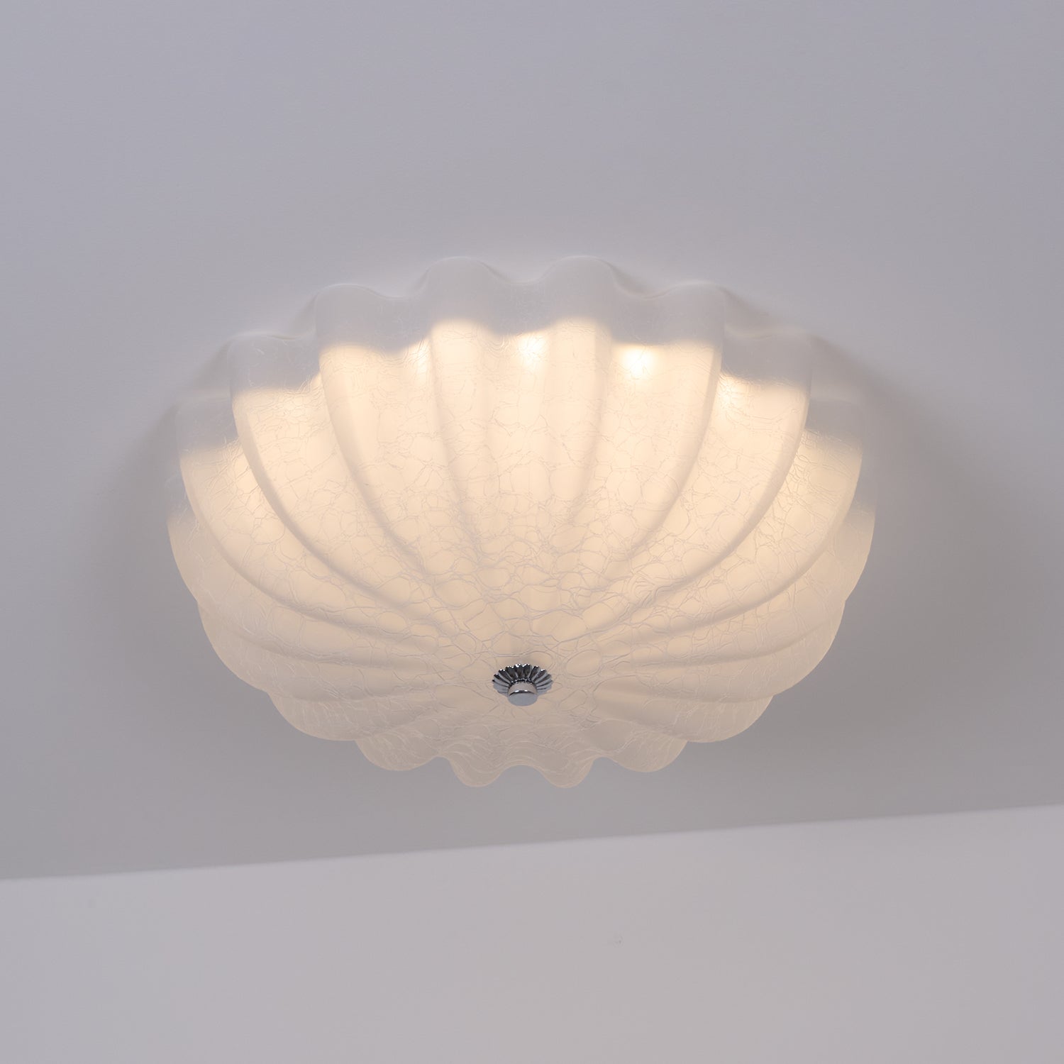 Murano Blown Glass Ceiling Light Fixture - Handcrafted Italian Glass Chandelier for Dining Room, Living Room & Bedroom Lighting