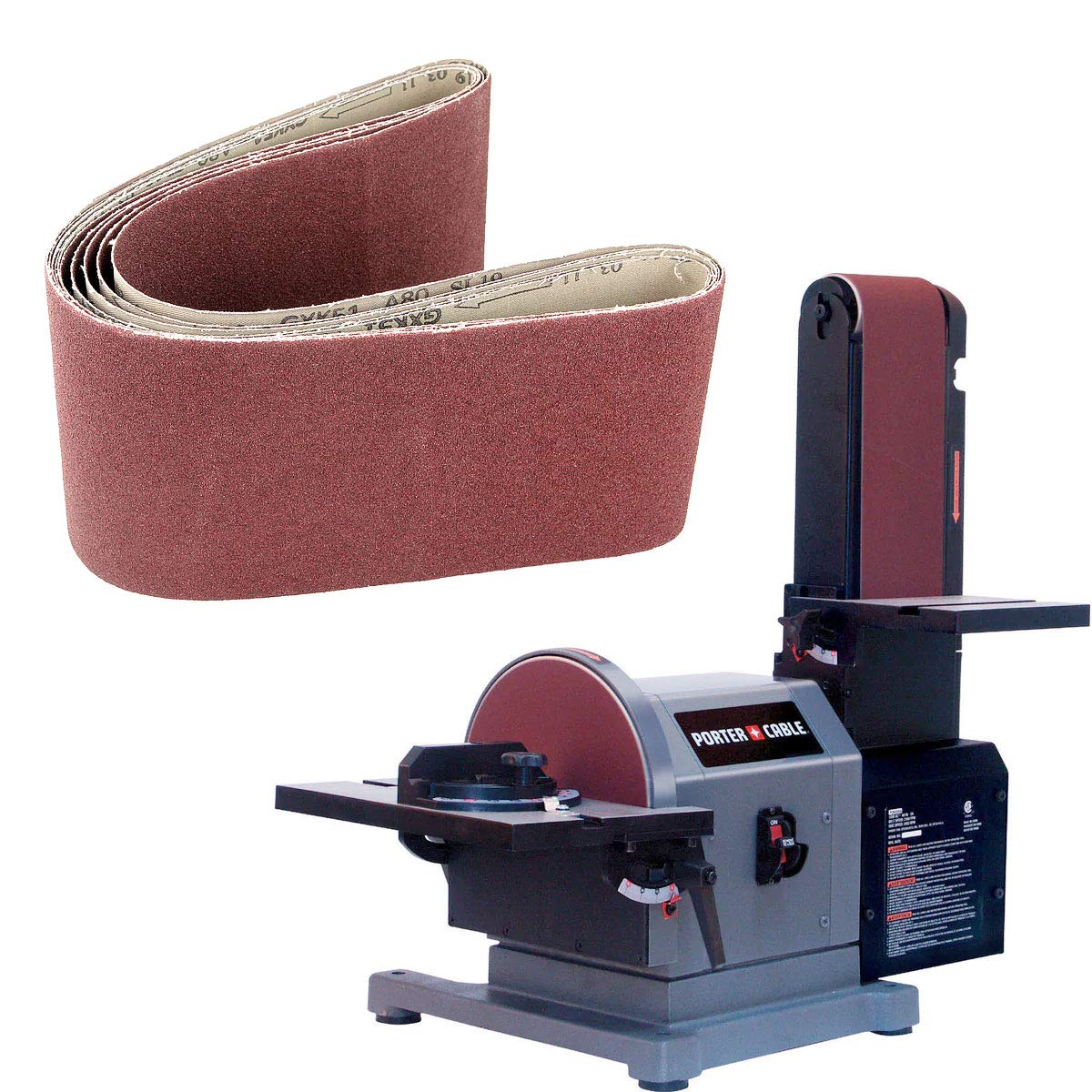 6 x 48 Inch Aluminum Oxide Sanding Belts 80 Grit - 5 Pack Belt Sander Paper for Woodworking, Metal, Glass & Knife Sharpening - Durable Abrasive Belts for Belt Sanders - Perfect for DIY Projects, Furniture Refinishing & Surface Preparation