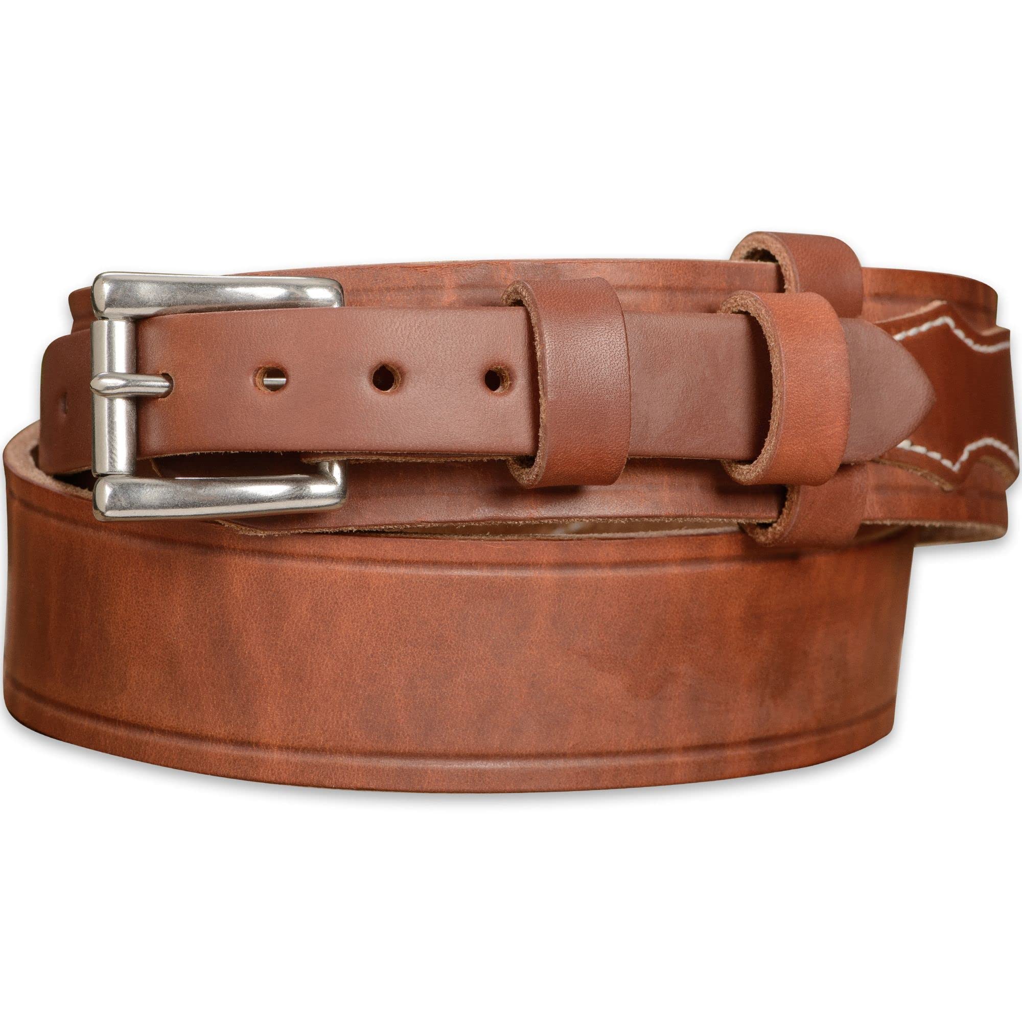 Premium Bullhide Leather Belt for Men - 1.75
