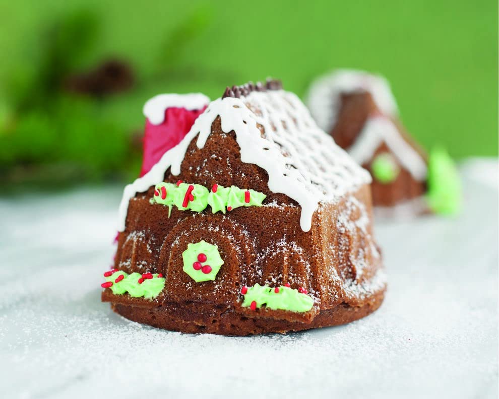 Nordic Ware Gingerbread House Duet Pan Set - Nonstick Bakeware for Holiday Cookie Making, Christmas Baking, and Festive Desserts | Perfect for Gingerbread Houses, Cookies, and Seasonal Treats