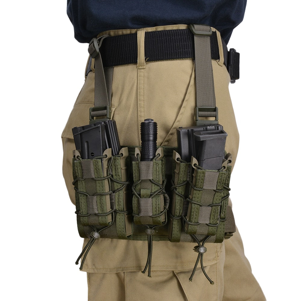 High Speed Gear Rifle Leg Rig - Tactical Magazine Storage Pouch | Made in USA | Perfect for Shooting Range, Hunting & Airsoft