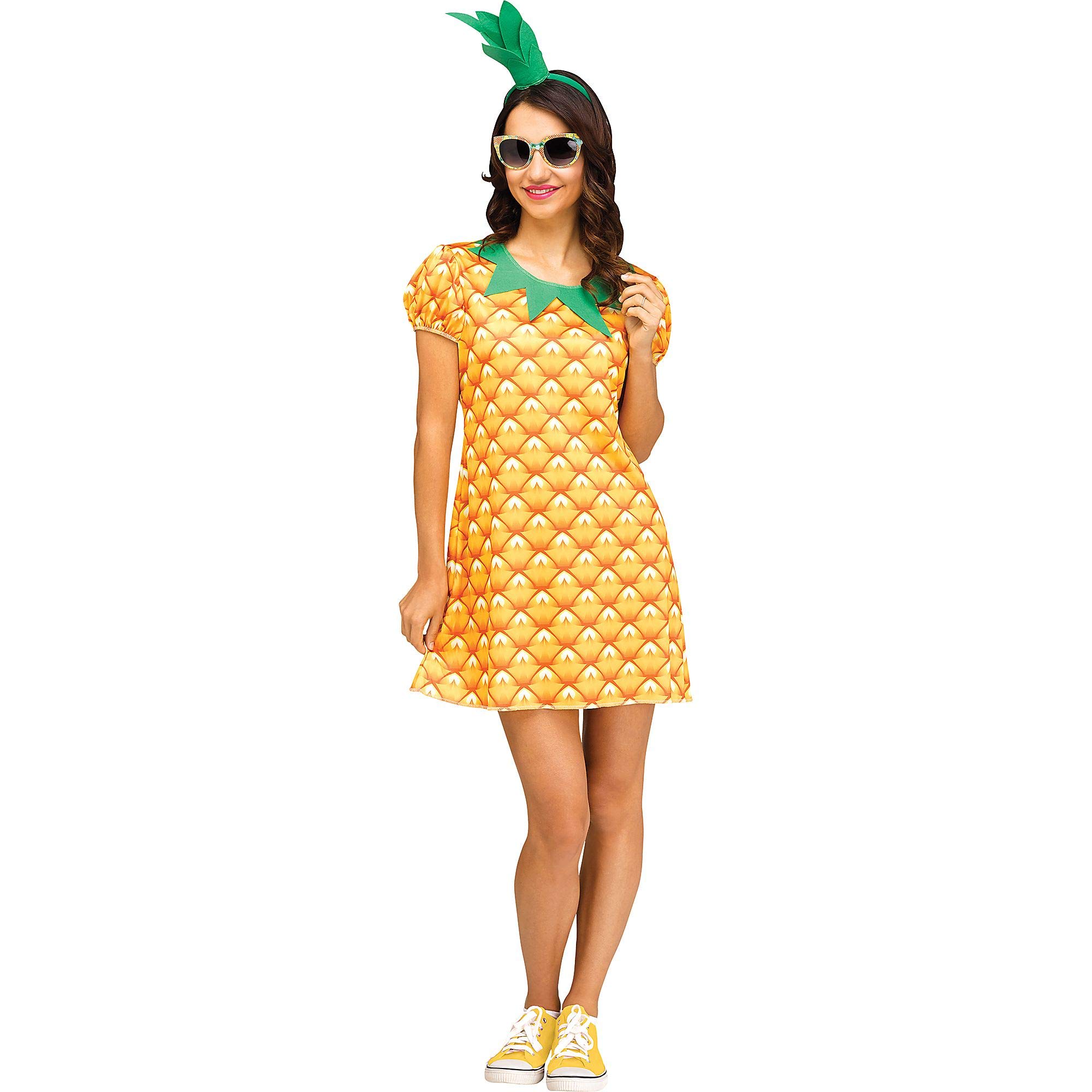 Fun World Women's Strawberry Flirty Fruit Costume - Sexy & Playful Outfit for Halloween, Cosplay, and Themed Parties