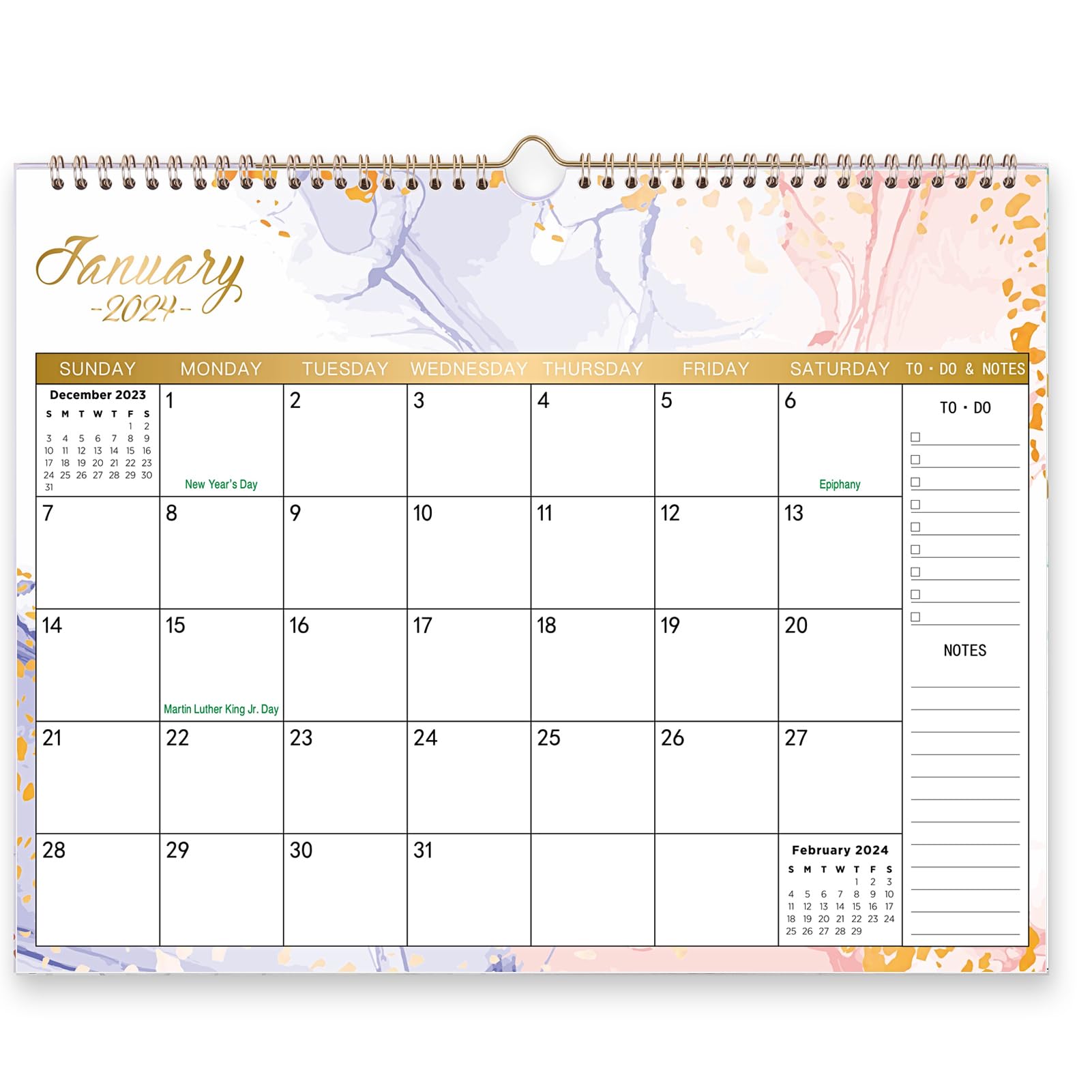 SKYDUE 2024-2025 Wall Calendar - 14.5