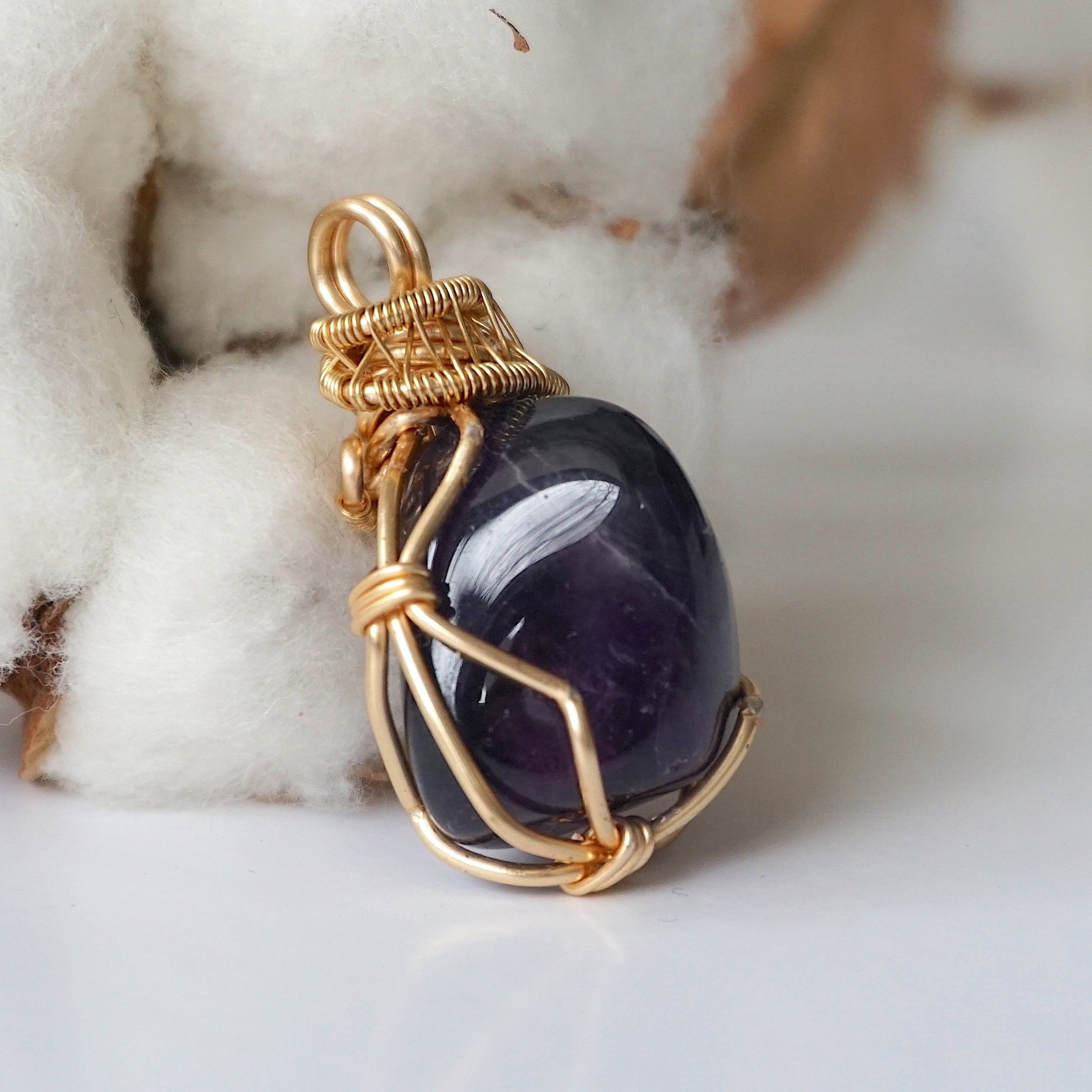 14K Gold Plated Amethyst Pendant Necklace for Women - Elegant Purple Gemstone Jewelry Gift for Birthday, Anniversary & Special Occasions