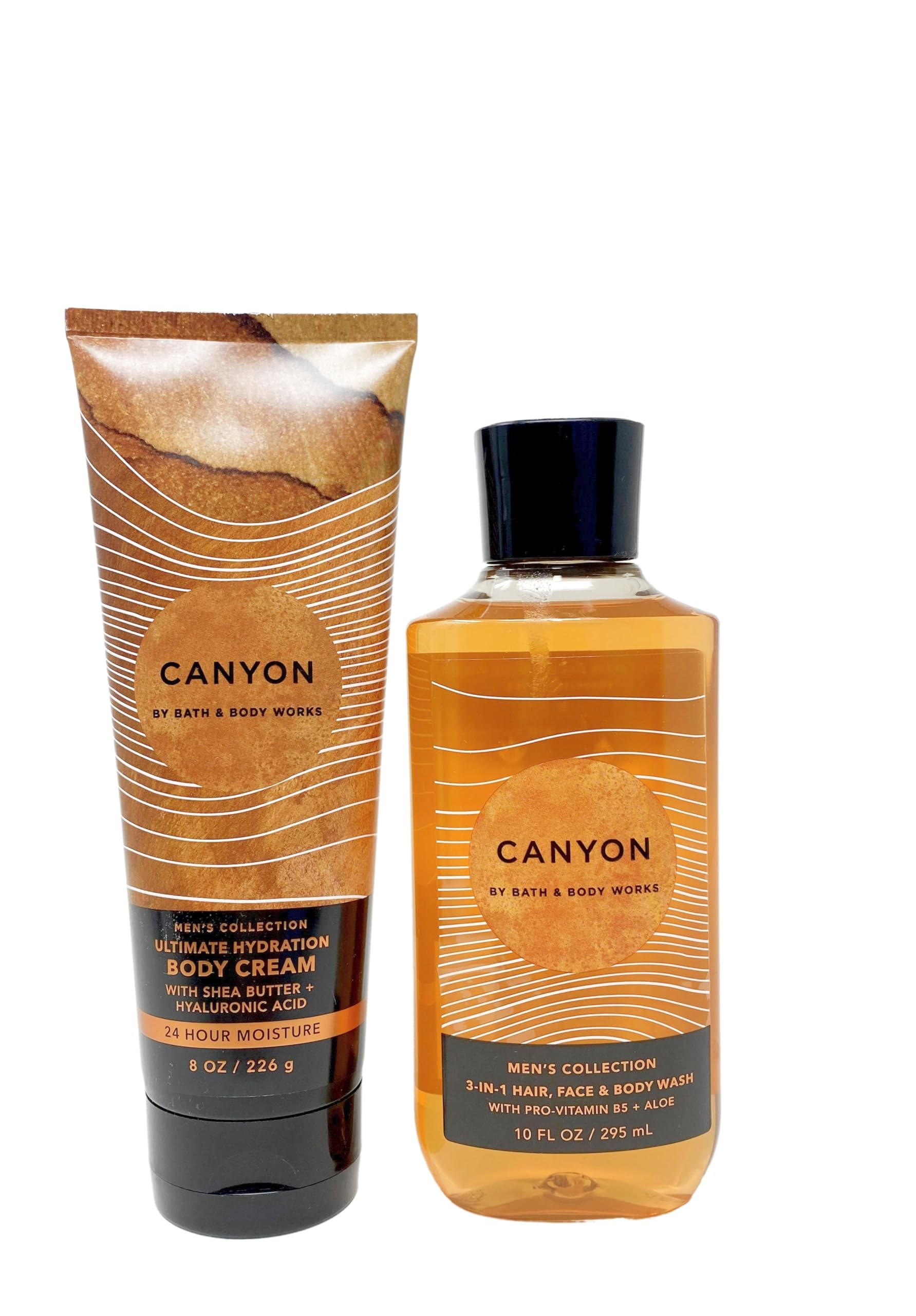 Canyon Scent Men's 3-in-1 Body Wash & Body Cream Gift Set - Bath & Body Works Duo for Men - Perfect for Shower, Gym & Travel