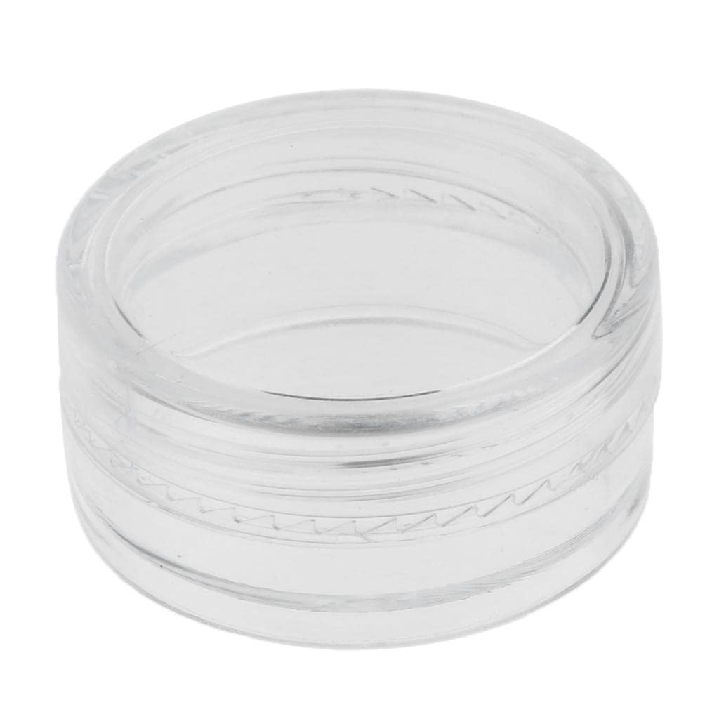 MagiDeal 50-Piece 2g Small Glass Pot Jars with Lids - Perfect for Spices, Herbs, Cosmetics & DIY Crafts Storage (2 Gram Mini Containers)
