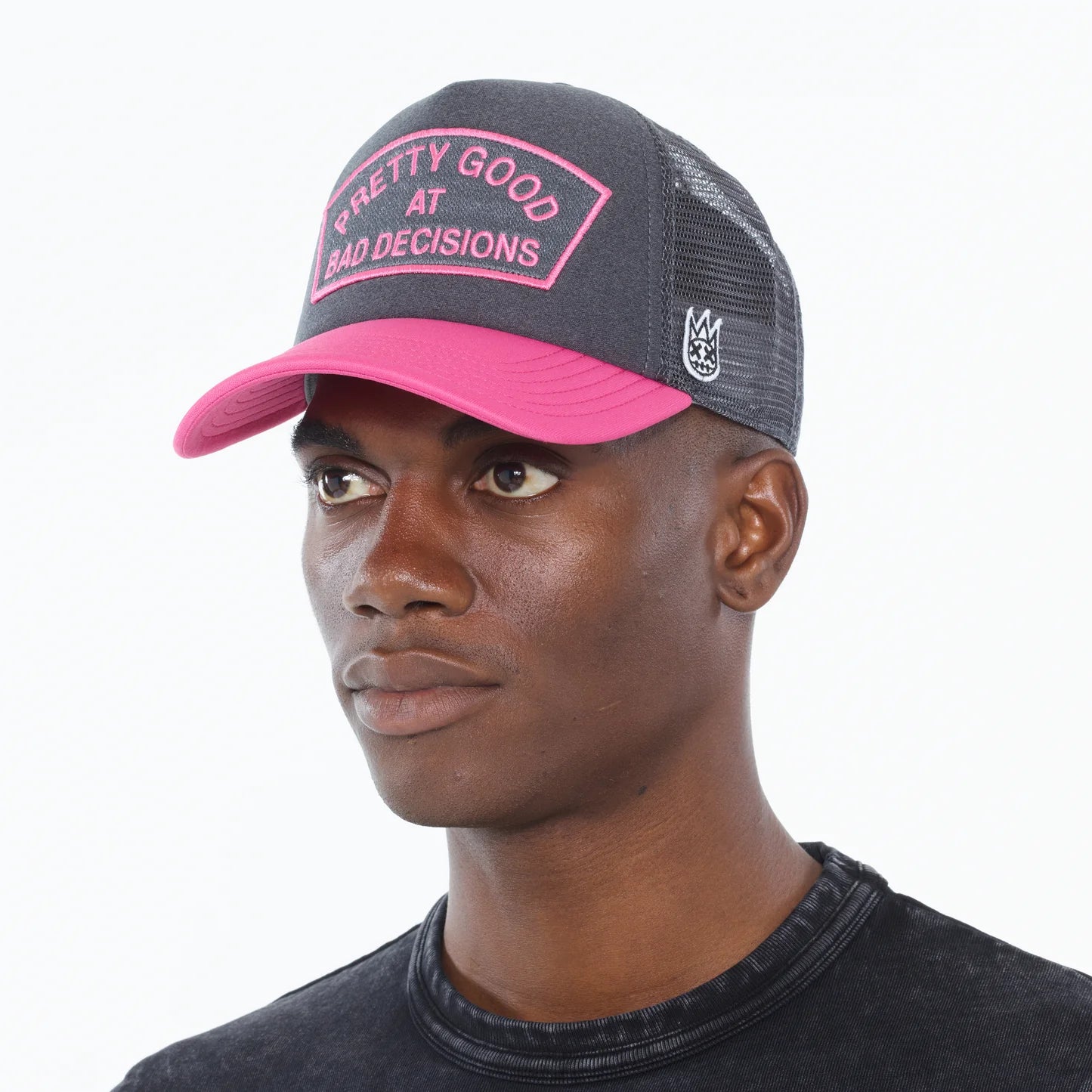 CULT OF INDIVIDUALITY Mesh Back Trucker Hat - Stylish Snapback Cap for Men & Women - Perfect for Outdoor Activities, Concerts and Streetwear Fashion