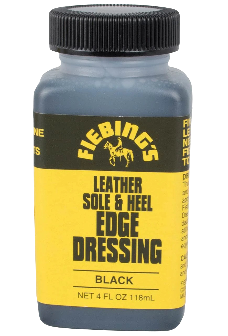 Premium M&F Western Leather Sole & Heel Edge Dressing - Black Shoe Polish for Boots & Leather Shoes | Perfect for Cowboy Boots, Work Boots & Leather Care