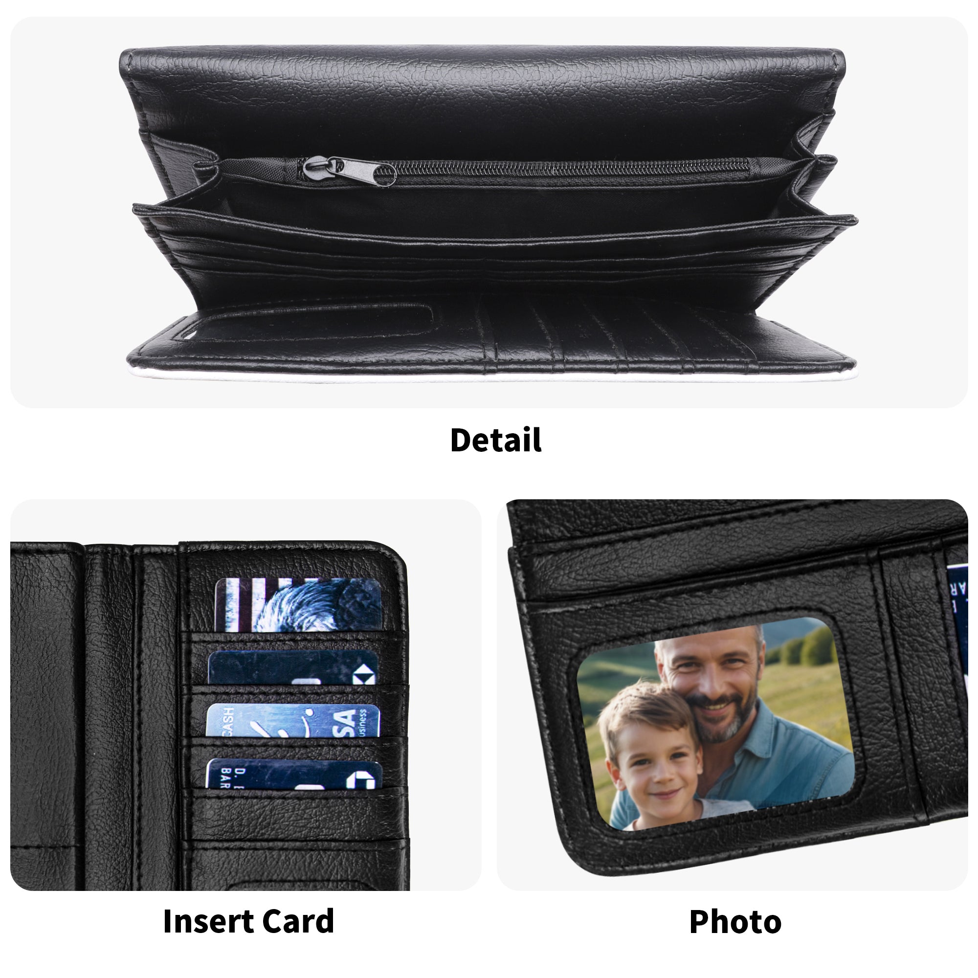 Purple Forest Genuine Leather Trifold Clutch Wallet for Women - Stylish & Compact Wallet for Everyday Use, Travel, and Parties