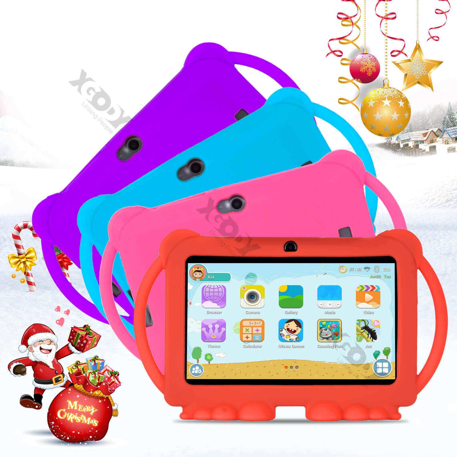 XGODY T702 PRO 7 Inch Kids Tablet - Android 11.0, 32GB Storage, Dual Ear Leather Case - Perfect for Learning, Games & Entertainment at Home or Travel
