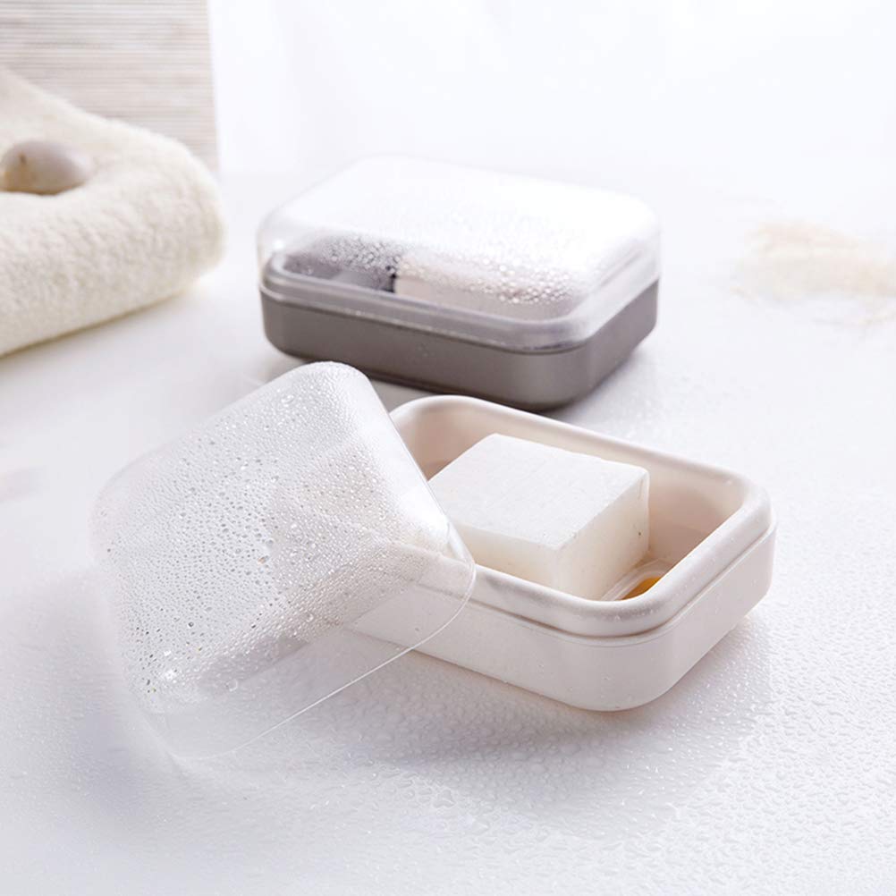 2-Pack Waterproof Bathroom Storage Box with Lid - Cabilock Organizer Tray for Toiletries, Cosmetics & Makeup | Ideal for Shower, Vanity & Travel Accessories