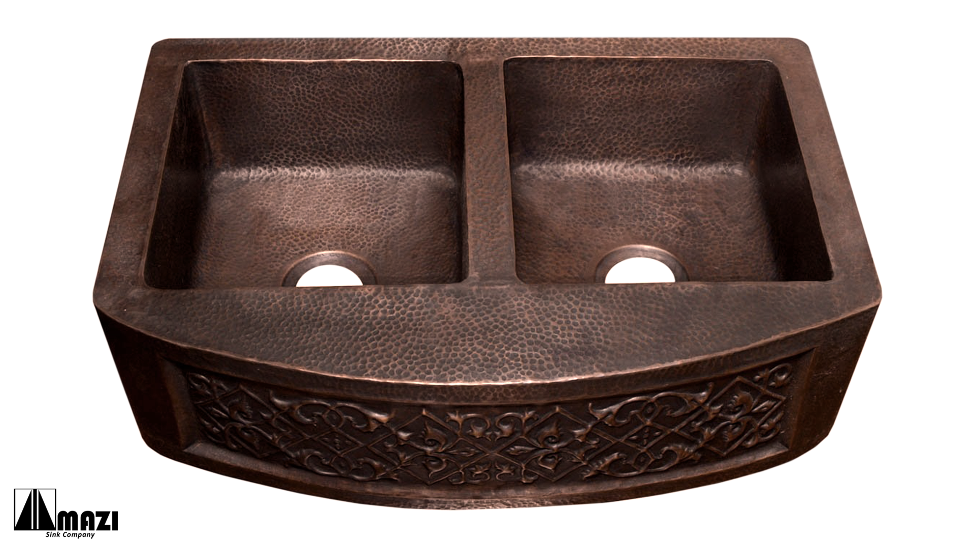 Premium Copper Kitchen Sink 15x24 Inches - Farmhouse Style Undermount Sink for Modern & Rustic Kitchens - Perfect for Cooking, Washing Dishes & Food Prep