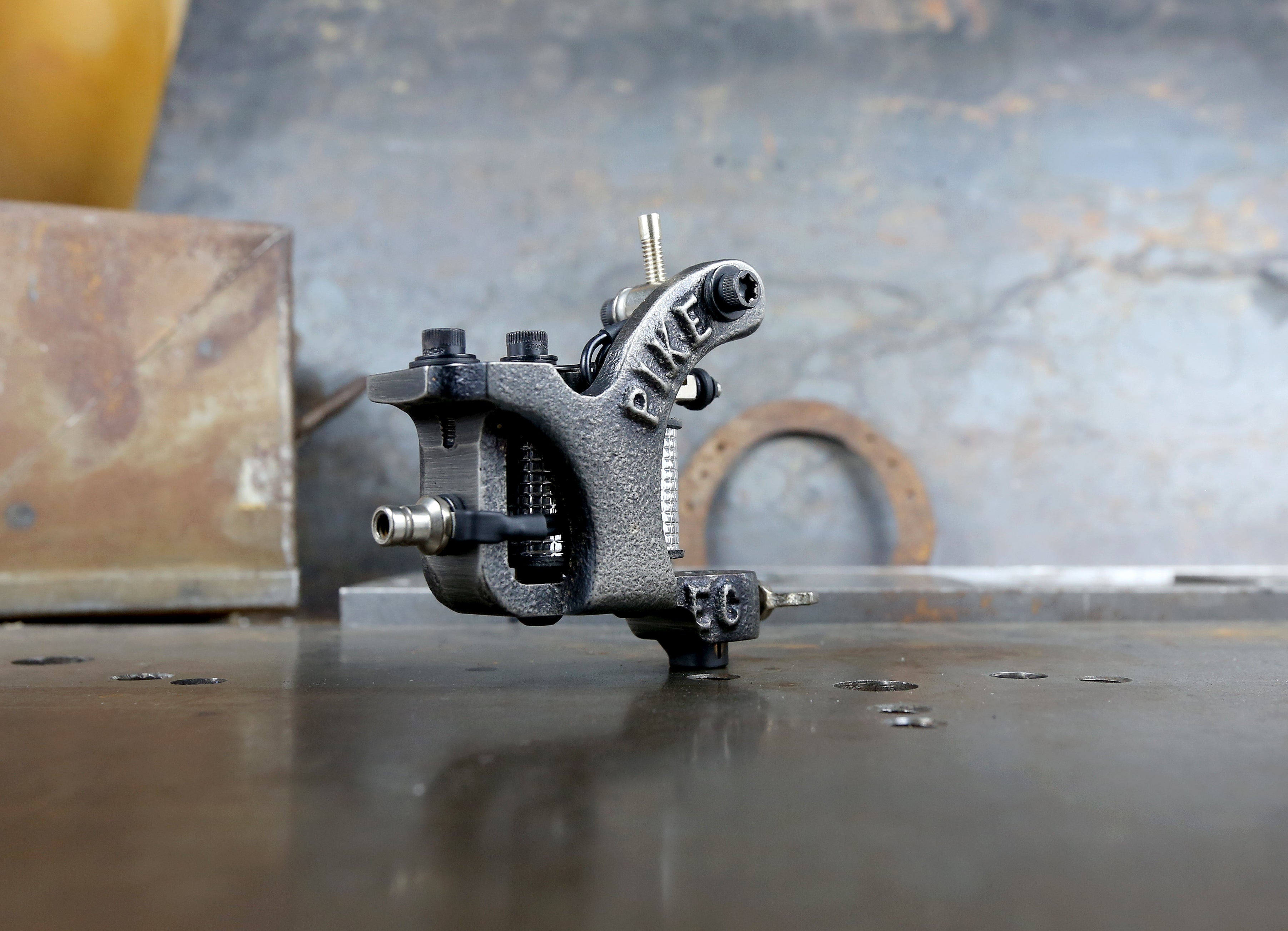 Mike Pike x Ernie Carafa Limited Edition Cast Iron Liner - Nickel Plated Fishing Reel for Saltwater & Freshwater Angling