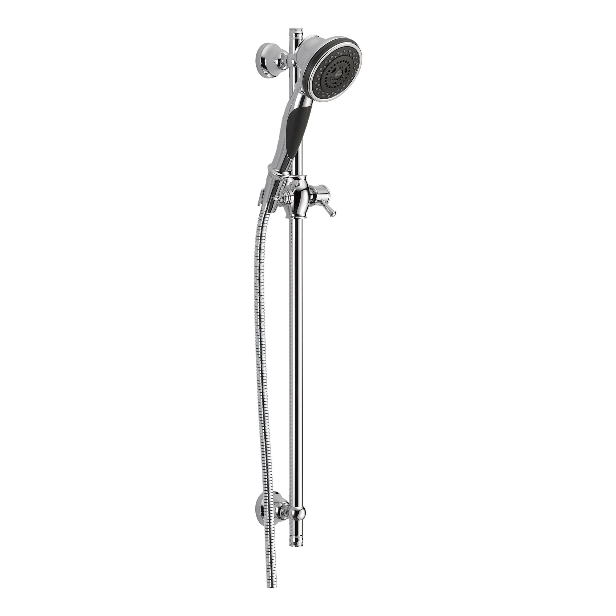 Delta 3-Setting Hand Shower with Slide Bar in Chrome - 57021 Model - Perfect for Bathroom Renovation & Spa-Like Shower Experience