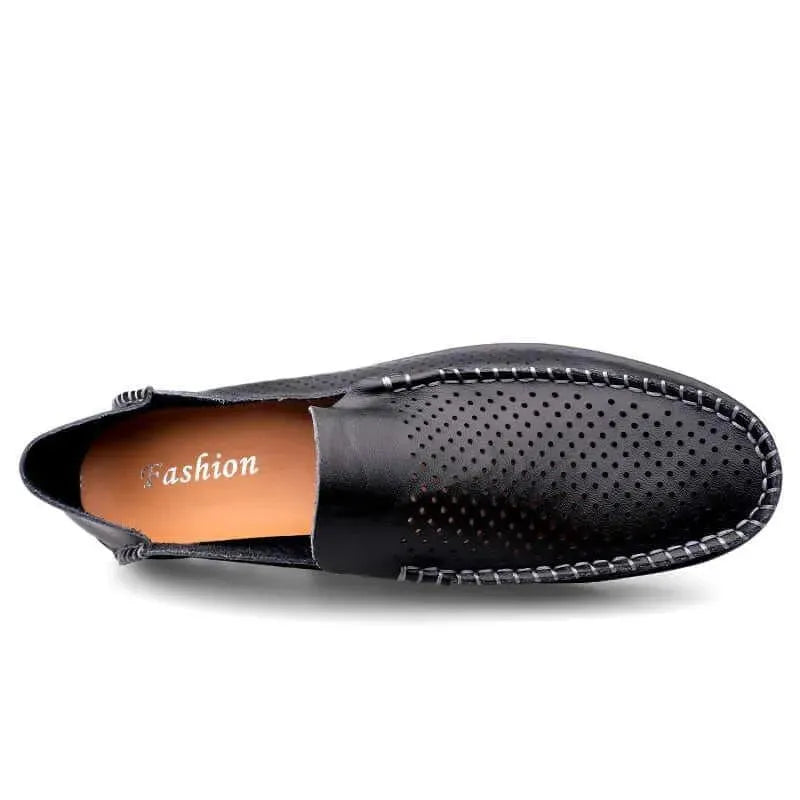 Gennaro Breathable Leather Loafers for Men - Comfortable Slip-On Casual Shoes for Work & Travel | Office, Walking & Daily Wear