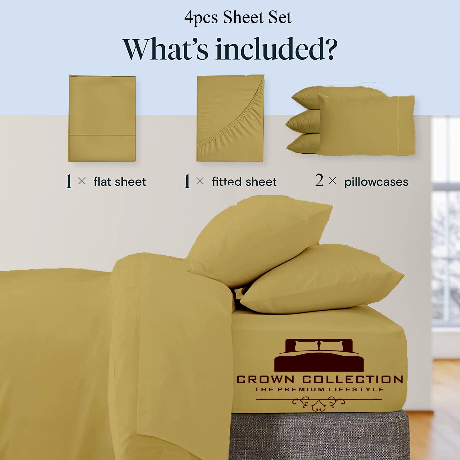 Breathable & Cooling Twin XL Sheet Set - 4 Piece Luxury Bed Sheets for College Dorm & Hotel Use - Extra Soft Deep Pocket Sheets for Easy Fit | Perfect for Hot Sleepers & Guest Rooms