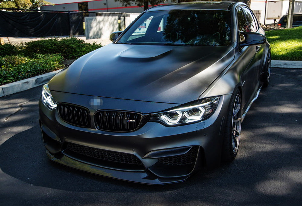 4-Piece M Style Acrylic LED Headlight Halo Rings for BMW 4 Series - Compatible with OEM LED/Xenon Headlights - Upgrade Your Night Driving & Customize Your BMW's Look