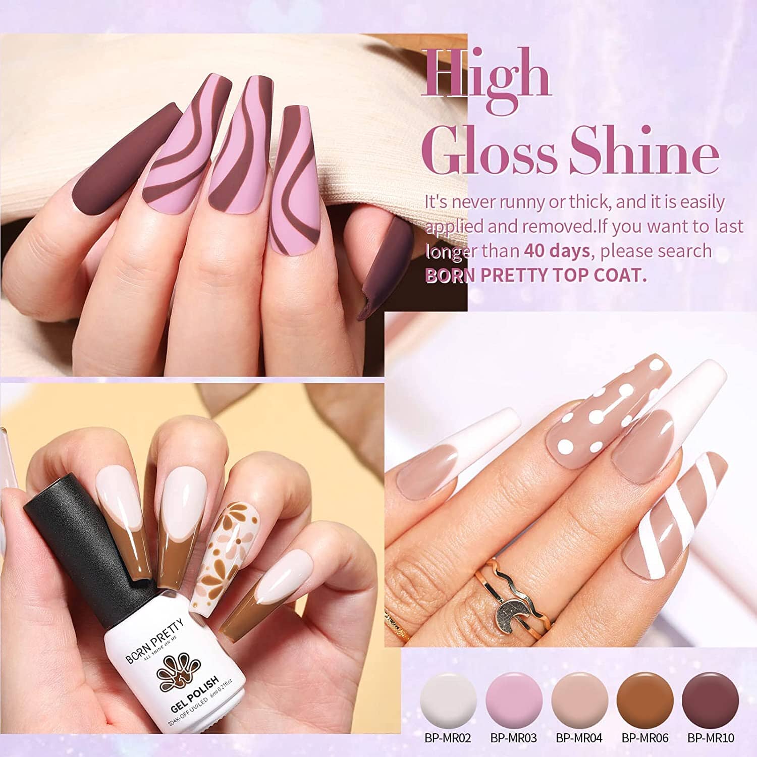 21Pcs Pink Nude Gel Polish Set - Soak Off UV LED Nail Polish Kit for Salon & Home Manicure - Long Lasting Nail Art Supplies for DIY & Professional Use