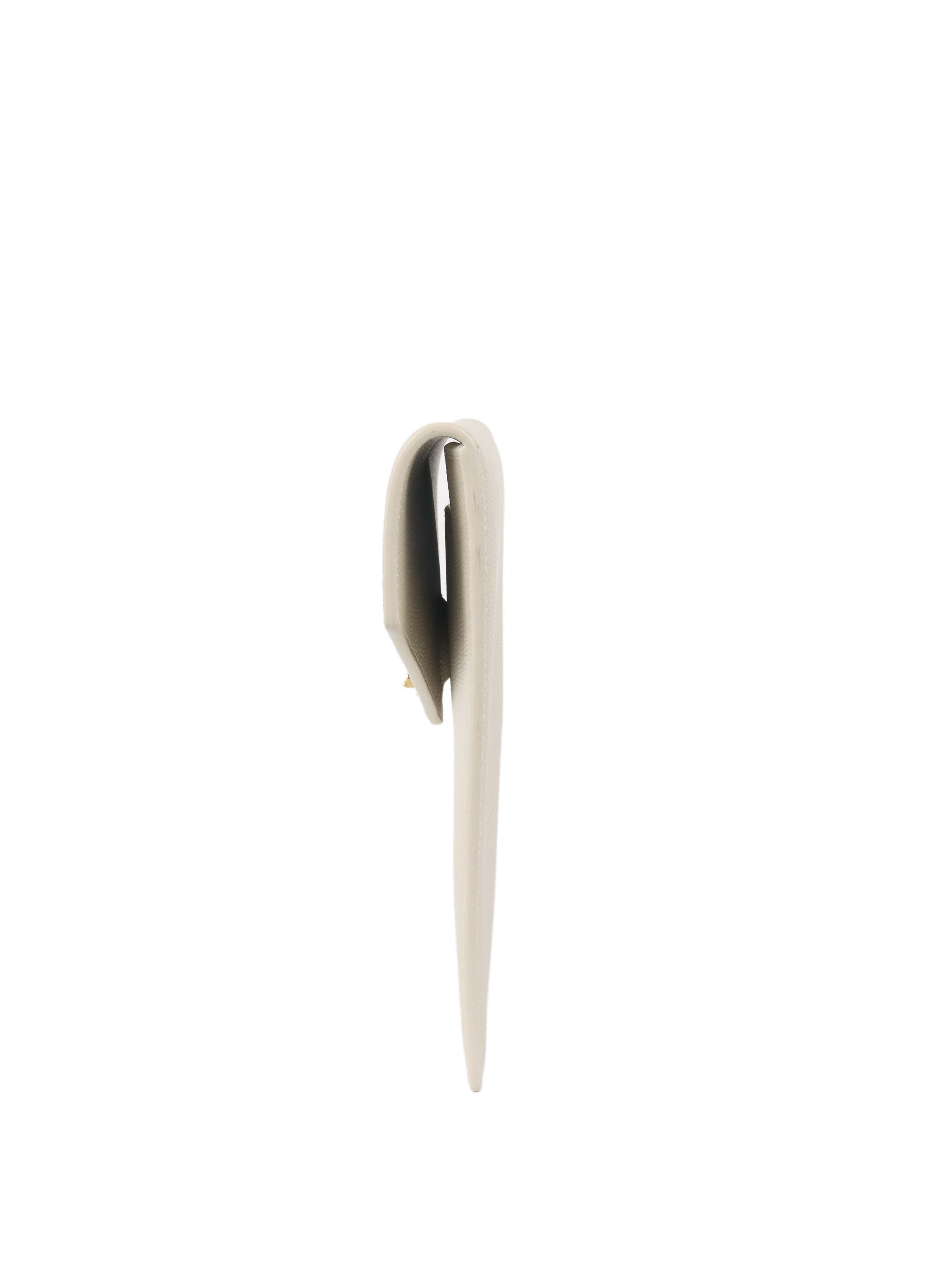 Saint Laurent Medium White Clutch Bag for Women | Elegant Evening Purse for Parties, Weddings & Special Occasions
