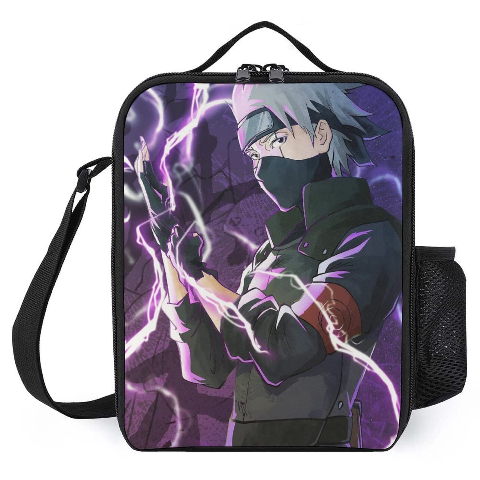 Anime Insulated Lunch Bag with Adjustable Shoulder Strap - Reusable Thermal Lunch Box Tote for Kids, School, Work, Picnic & Travel (25x20x8cm) - Perfect for School Lunches, Office Meals & Outdoor Adventures