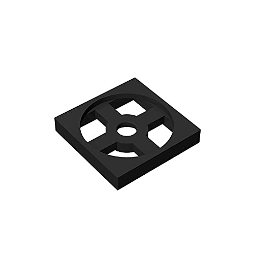 Eske Kouri Gobricks GDS-949 2x2 Turntable Plate Base - 40 PCS Black Building Blocks Compatible with Lego 3680 & Major Brick Brands - Perfect for DIY Projects, Technic Parts Assembly & Creative Play