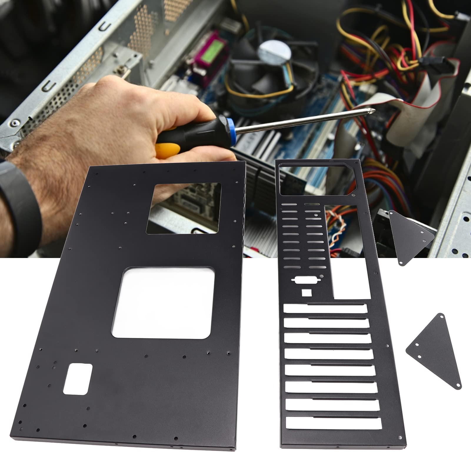 Leftwei Open Air ATX/M-ATX/ITX Computer Case - High Airflow Gaming PC Chassis with Excellent Heat Dissipation for Mining Rig, DIY Motherboard Rack & GPU Mining Frame | Perfect for Cryptocurrency Mining, Gaming Builds & Custom PC Setups