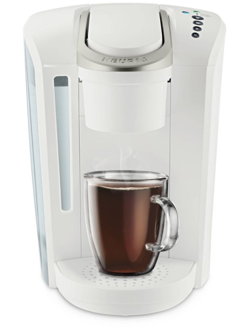 Keurig K-Select Single-Serve K-Cup Pod Coffee Maker for Home & Office - Compact & Fast Brewing, Matte White Finish - Perfect for Morning Coffee, Small Kitchens & Workspaces