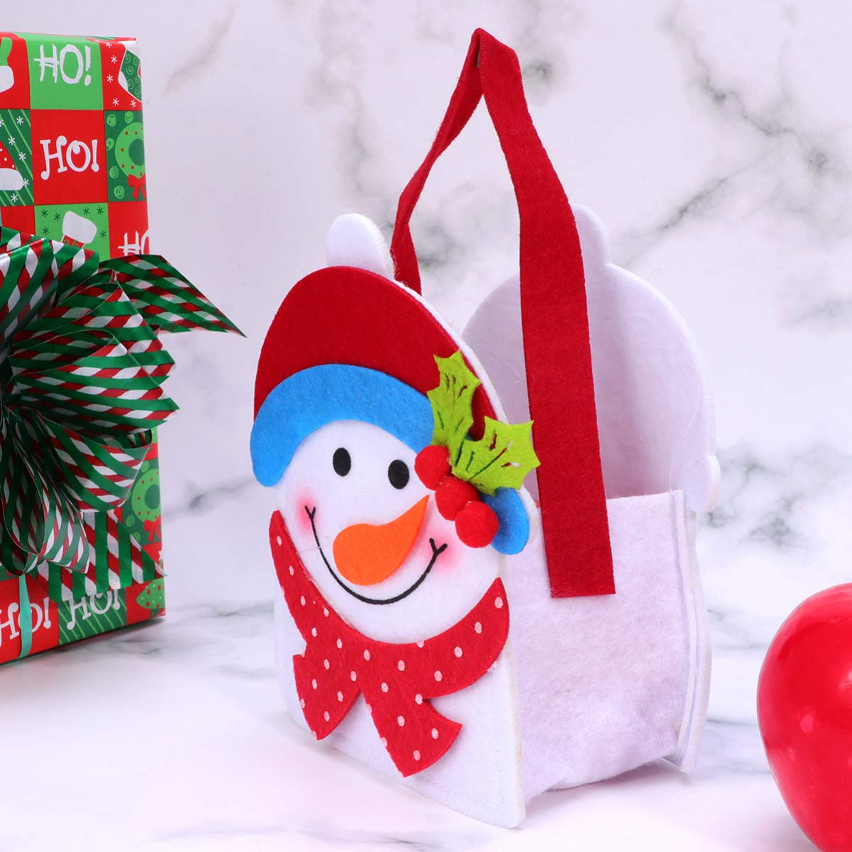 Christmas Santa Sack Candy Bag - Festive Fabric Pouch for Kids & Parties