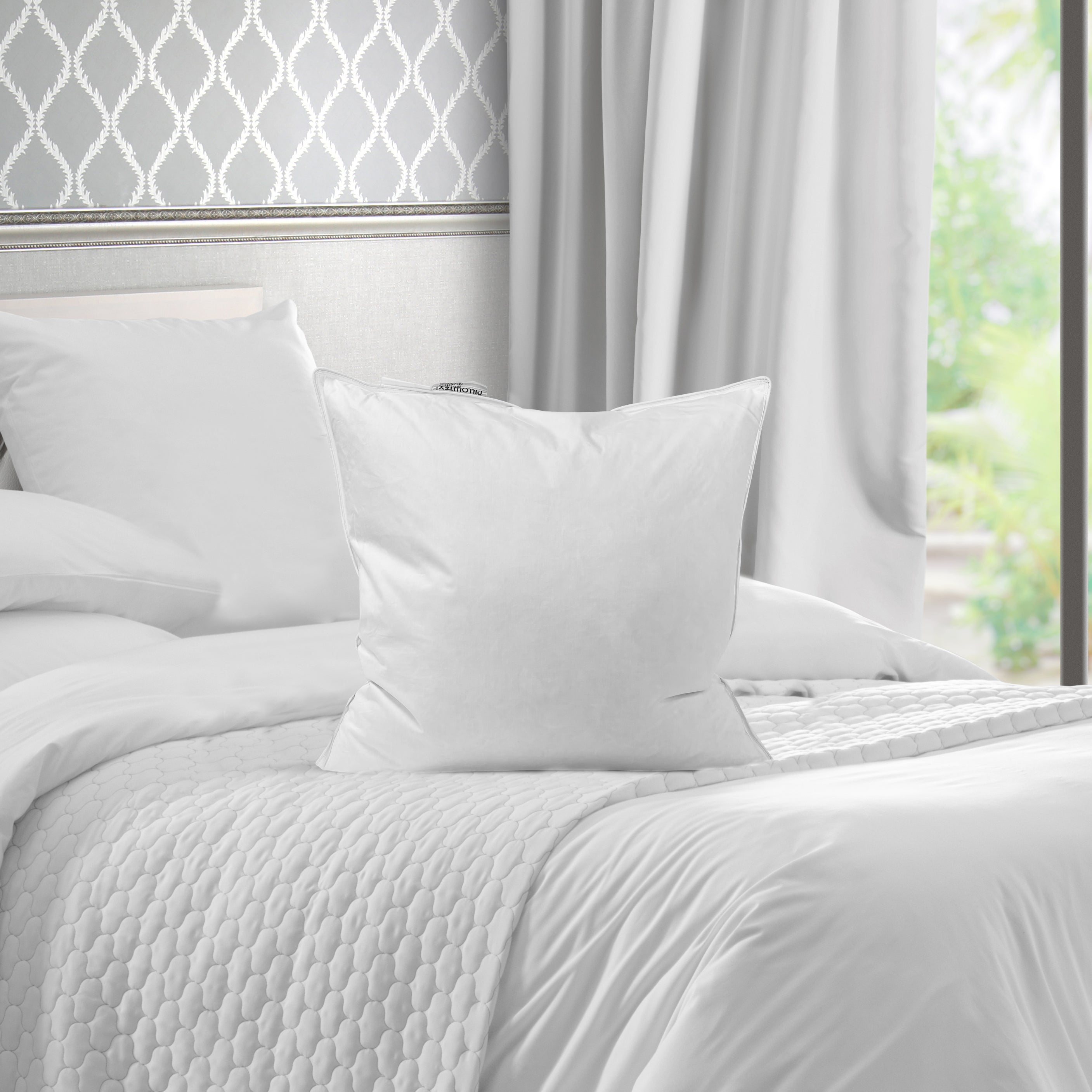 Premium Pillowtex Pillow Insert - White Duck Feather & Down Filling for Ultimate Comfort | Luxury Bedding for Home, Hotel, or Guest Room Use