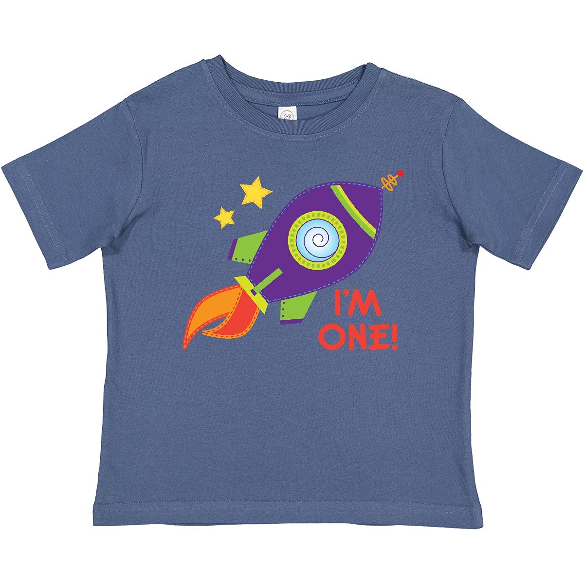 Inktastic 1st Birthday Rocketship Baby T-Shirt - Cute 1 Year Old Outfit for Boys & Girls | Perfect for Birthday Parties, Photo Shoots & Special Celebrations