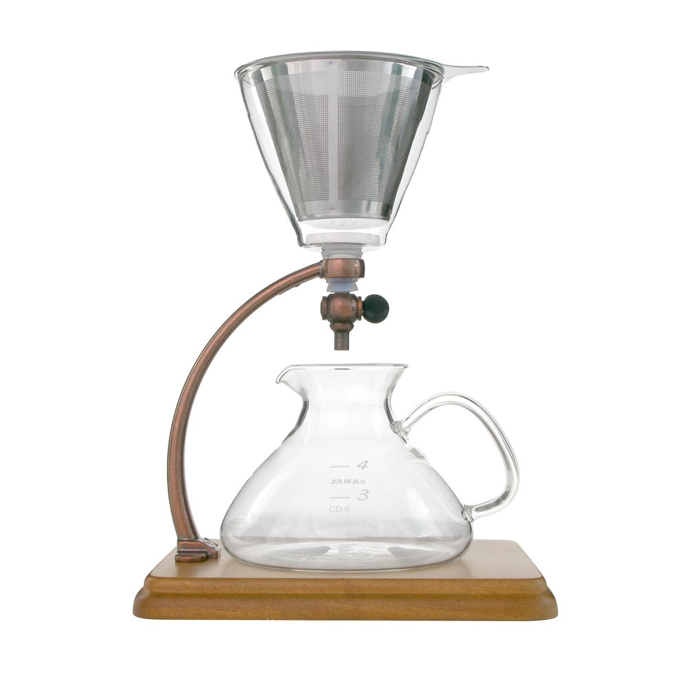 Yama Silverton Stainless Steel Pour Over Coffee Dripper - Perfect for Home Brewing, Camping & Office Use - Reusable Tea & Coffee Filter Cone for Specialty Brews
