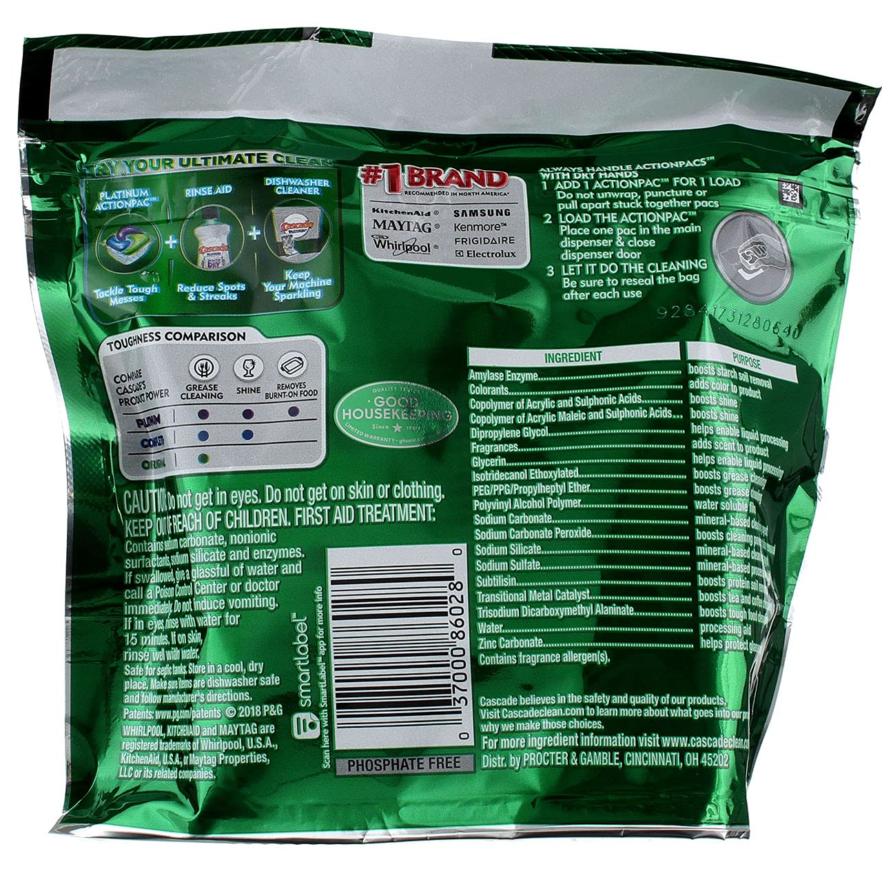 Cascade Complete Dishwasher Pods, 13 Count - Powerful Cleaning for Tough Stains | Perfect for Everyday Dishes, Pots & Pans