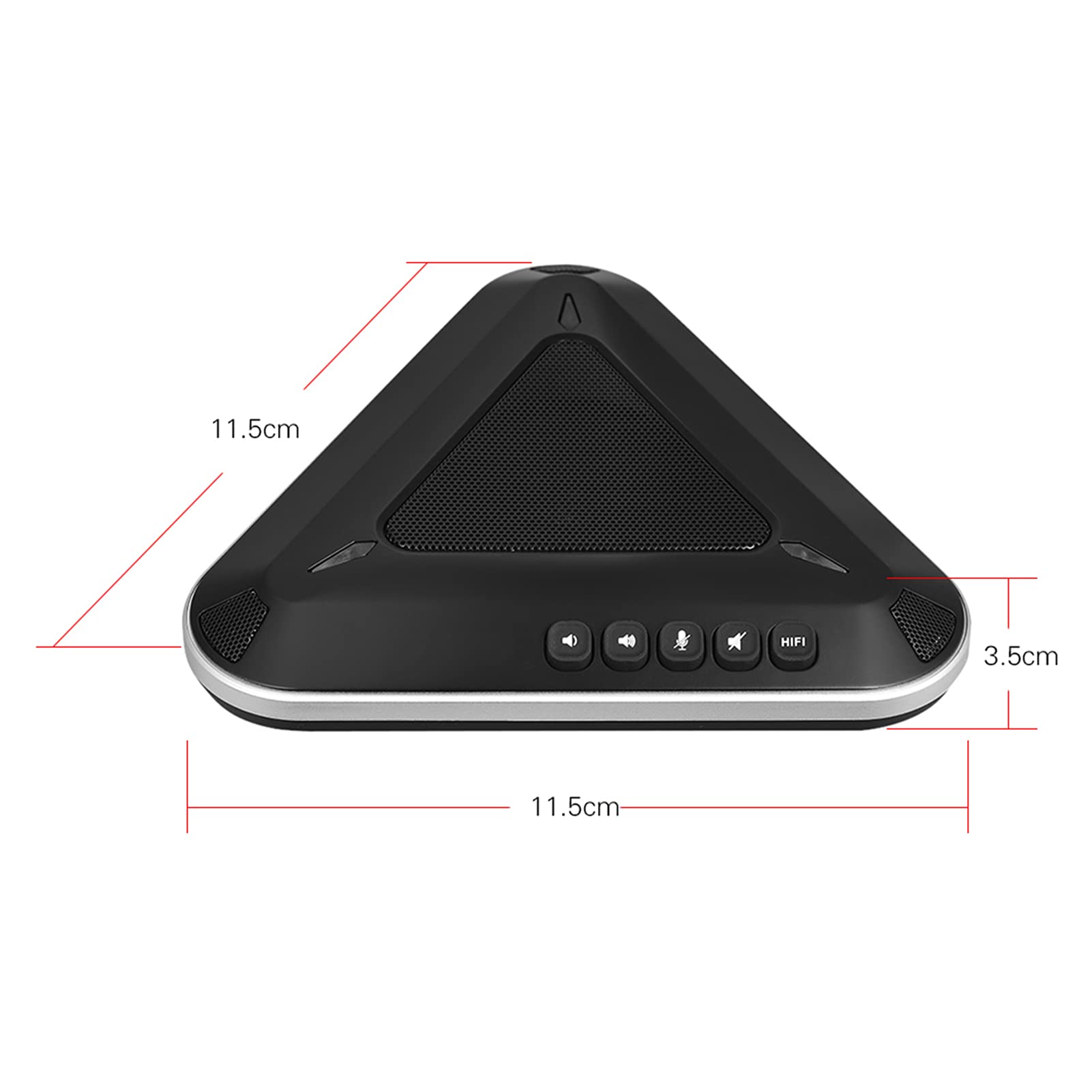 YIWENG MST-A1S USB Conference Speakerphone with 360° Omnidirectional Microphone - Compatible with Skype, Zoom, Teams for PC, Laptop & Smartphones - Ideal for Home Office, Remote Work & Online Meetings