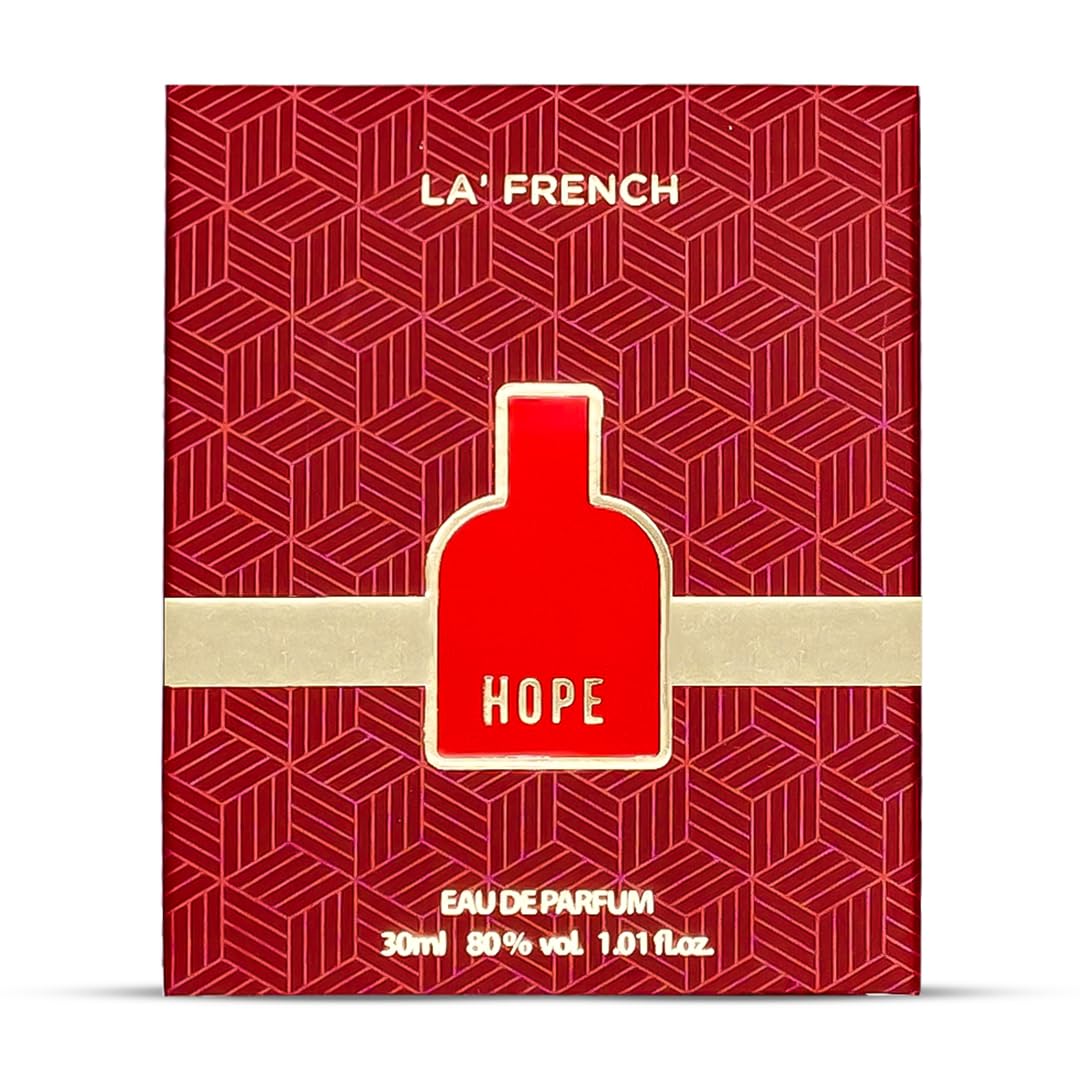 La French Hope Perfume for Men 30ml | Long Lasting Eau De Parfum | Premium Luxury Cologne with Fresh Scent | Travel Size & Date Night Fragrance | Perfect for Office, Evening Events & Romantic Occasions