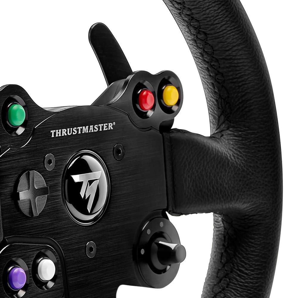 THRUSTMASTER Leather 28GT Racing Wheel Add-On - Compatible with PS5, PS4, Xbox Series X/S, One & PC - Premium Steering Wheel for Sim Racing & Gaming Enthusiasts - Perfect for Gran Turismo, Forza & F1 Games