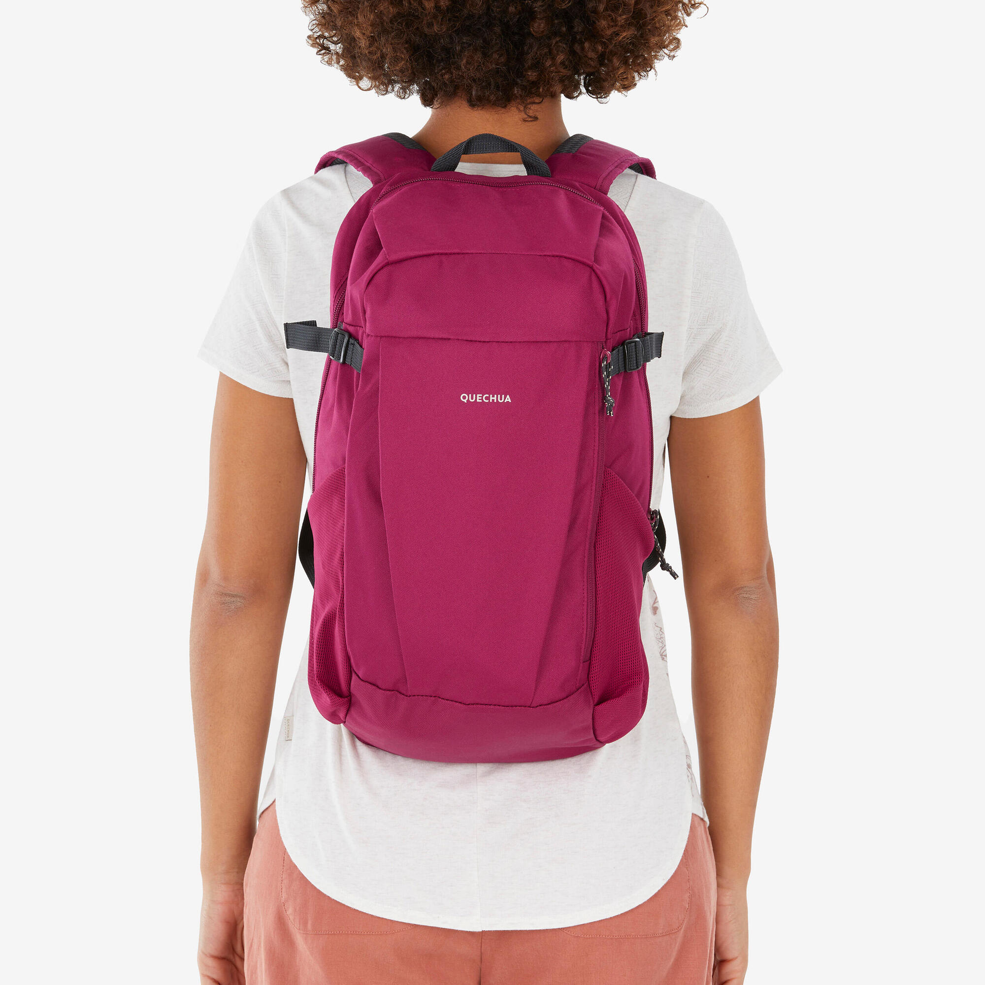 Quechua NH Arpenaz 100 20L Lightweight Hiking Backpack - Water-Resistant Daypack for Outdoor Camping, Travel & Trekking