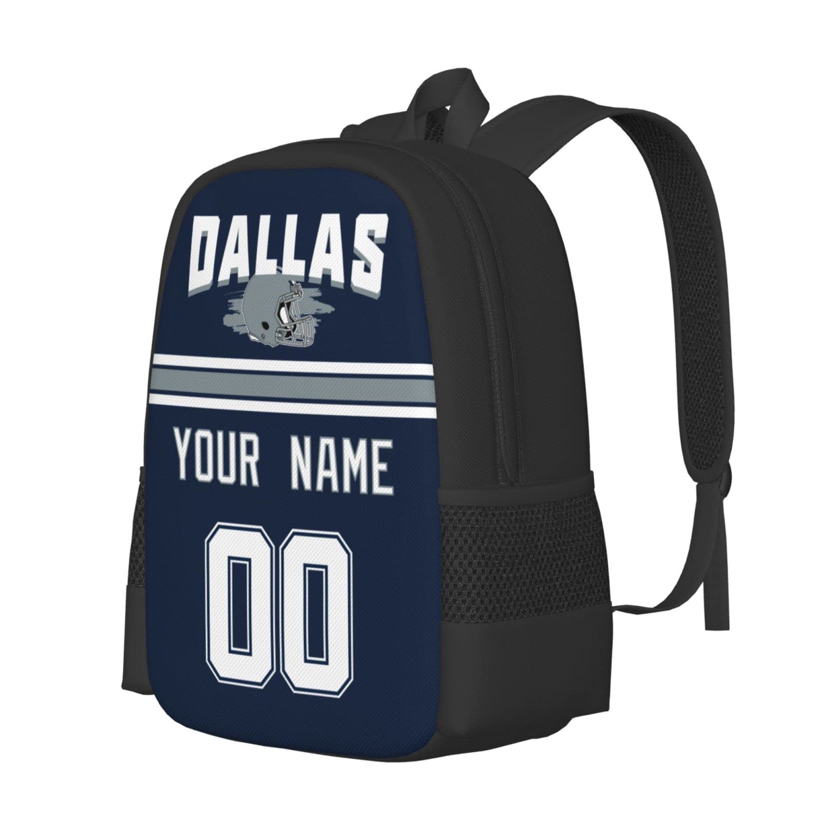 Custom Personalized Dallas Backpack with Name & Number - Stylish Unisex Gift for Men & Women - Perfect for Travel, Work & School