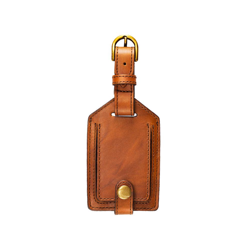 Personalized Leather Luggage Tag - Engraved Name & Contact Info - Durable Travel ID Bag Tag for Suitcases, Backpacks & Carry-Ons - Perfect for Business Trips, Vacations & Gift Giving
