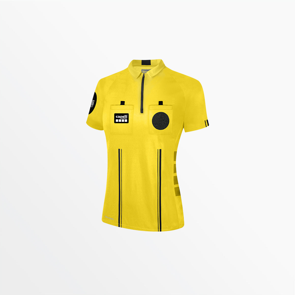 Women's Official Referee 1/4 Zip Short Sleeve Jersey - Breathable Athletic Top for Soccer, Basketball & Volleyball Games