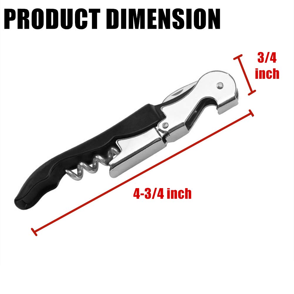 TOPTIE 12-Piece Custom Waiter Corkscrew Wine Openers with Foil Cutter - Multi-Functional Bottle Opener for Beer & Wine - Perfect for Restaurants, Bars, Parties & Home Entertaining